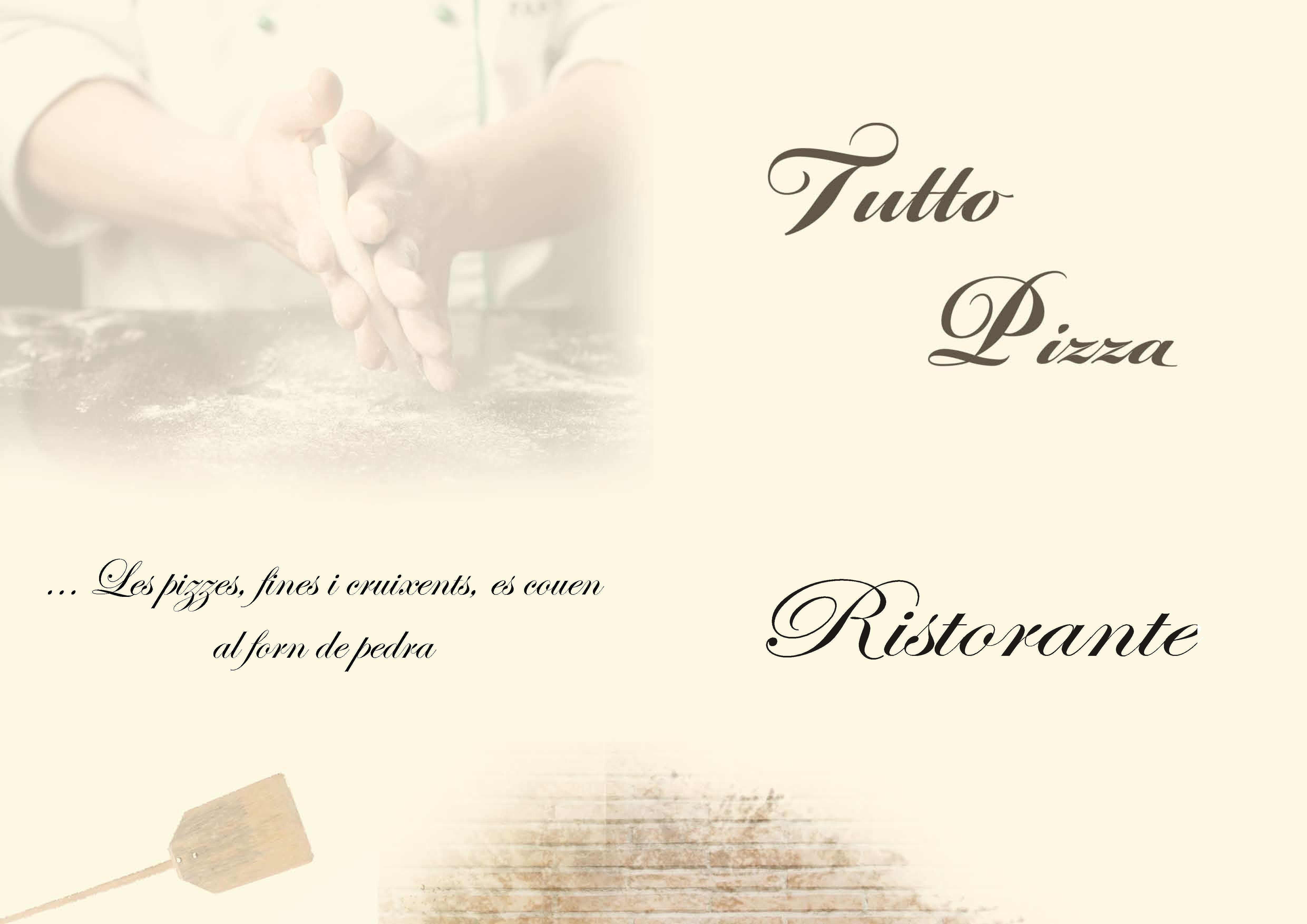  Menu Tutto Pizza  