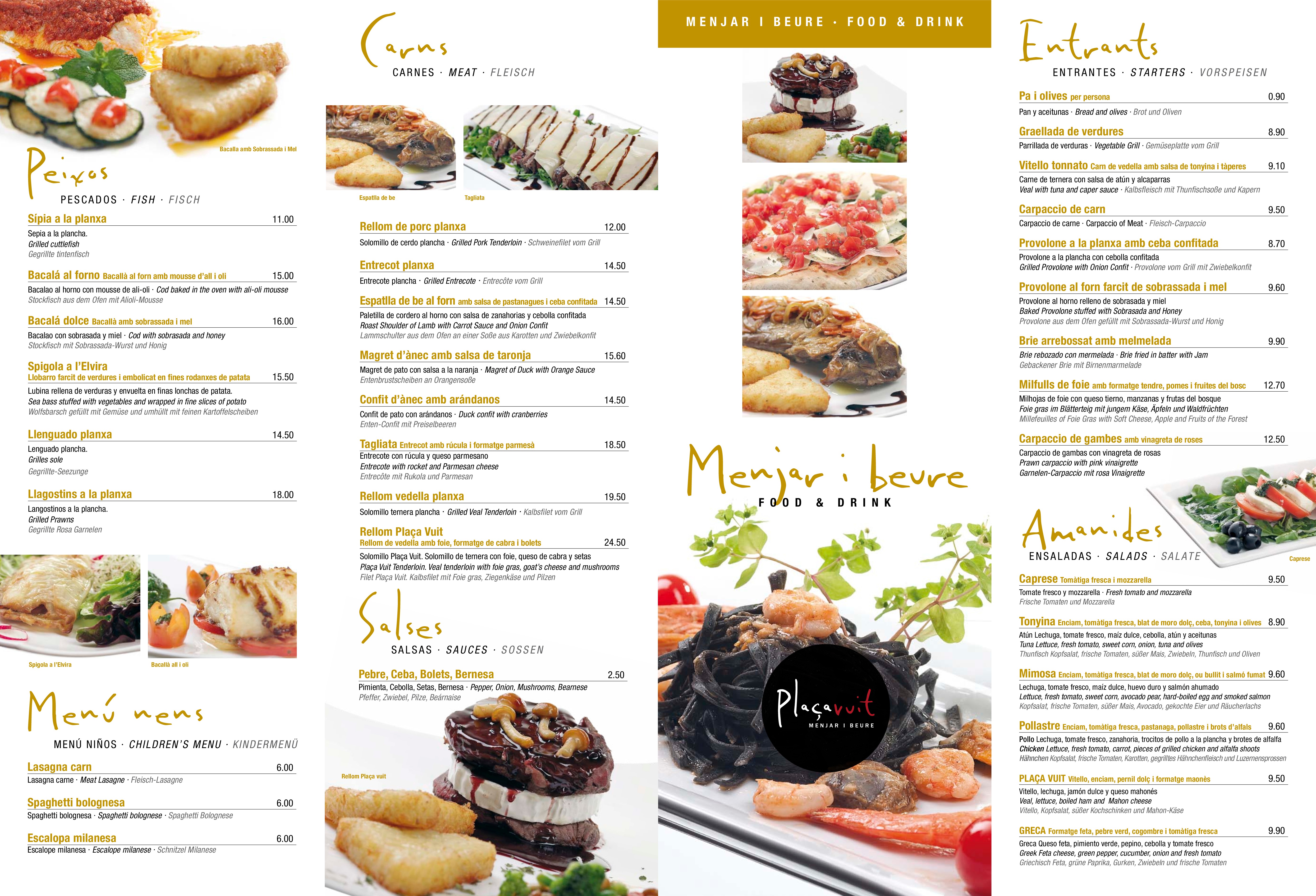  Menu Plaça Vuit  