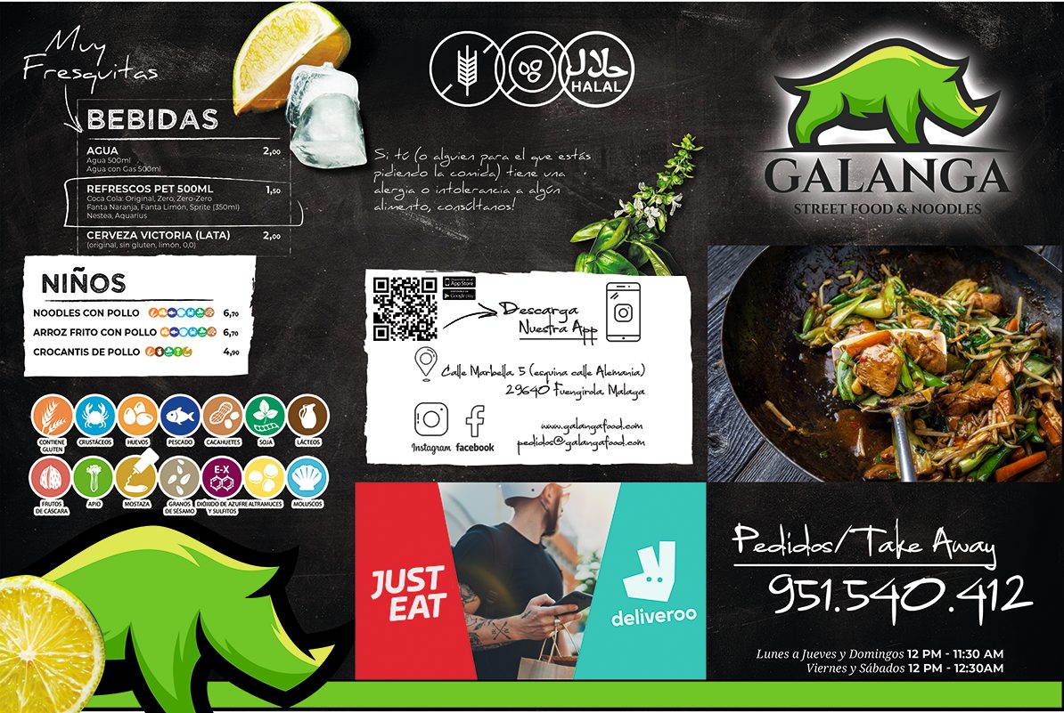  Menu Galanga Street Food  