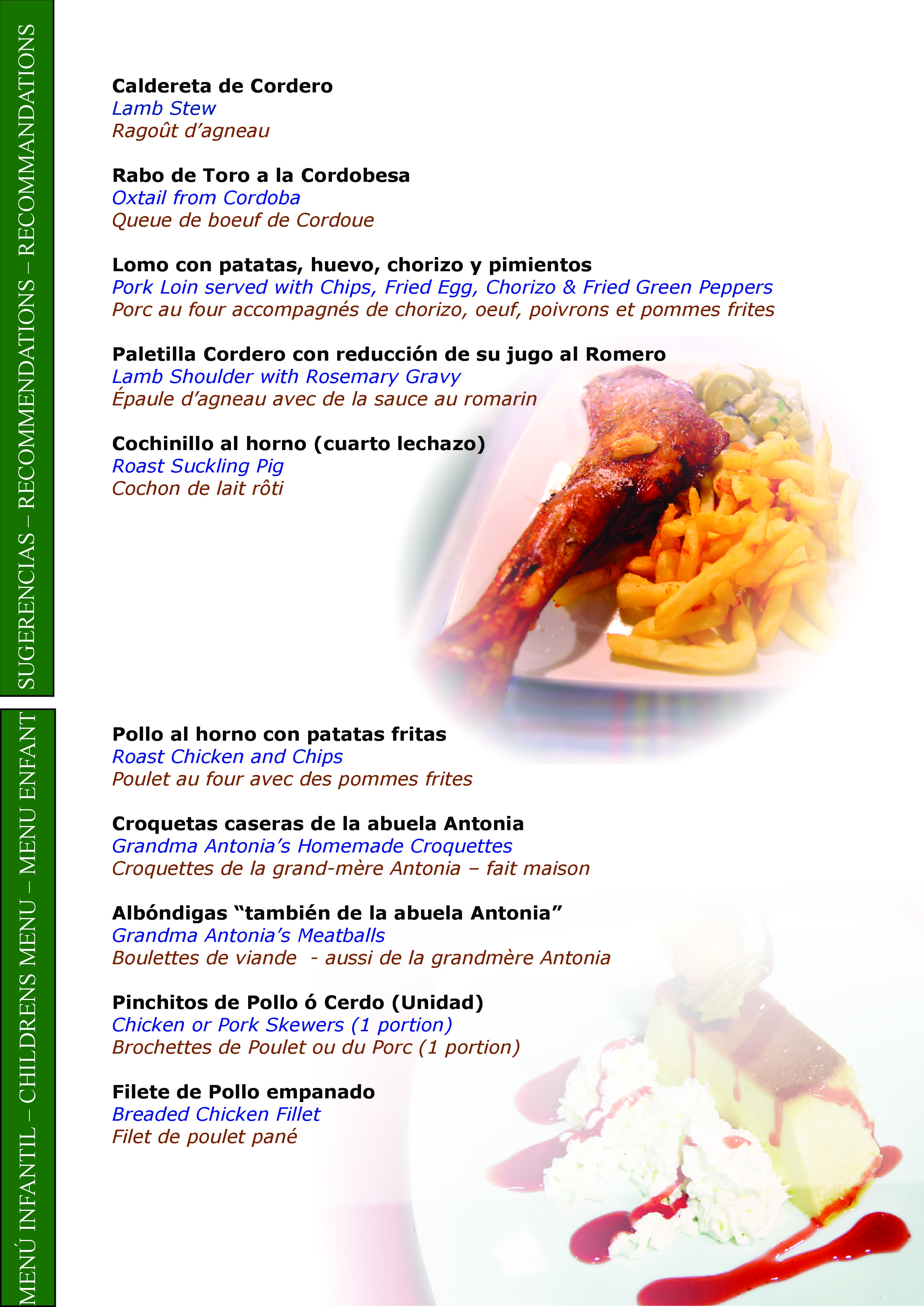  Menu Restaurante Sol Del Río  