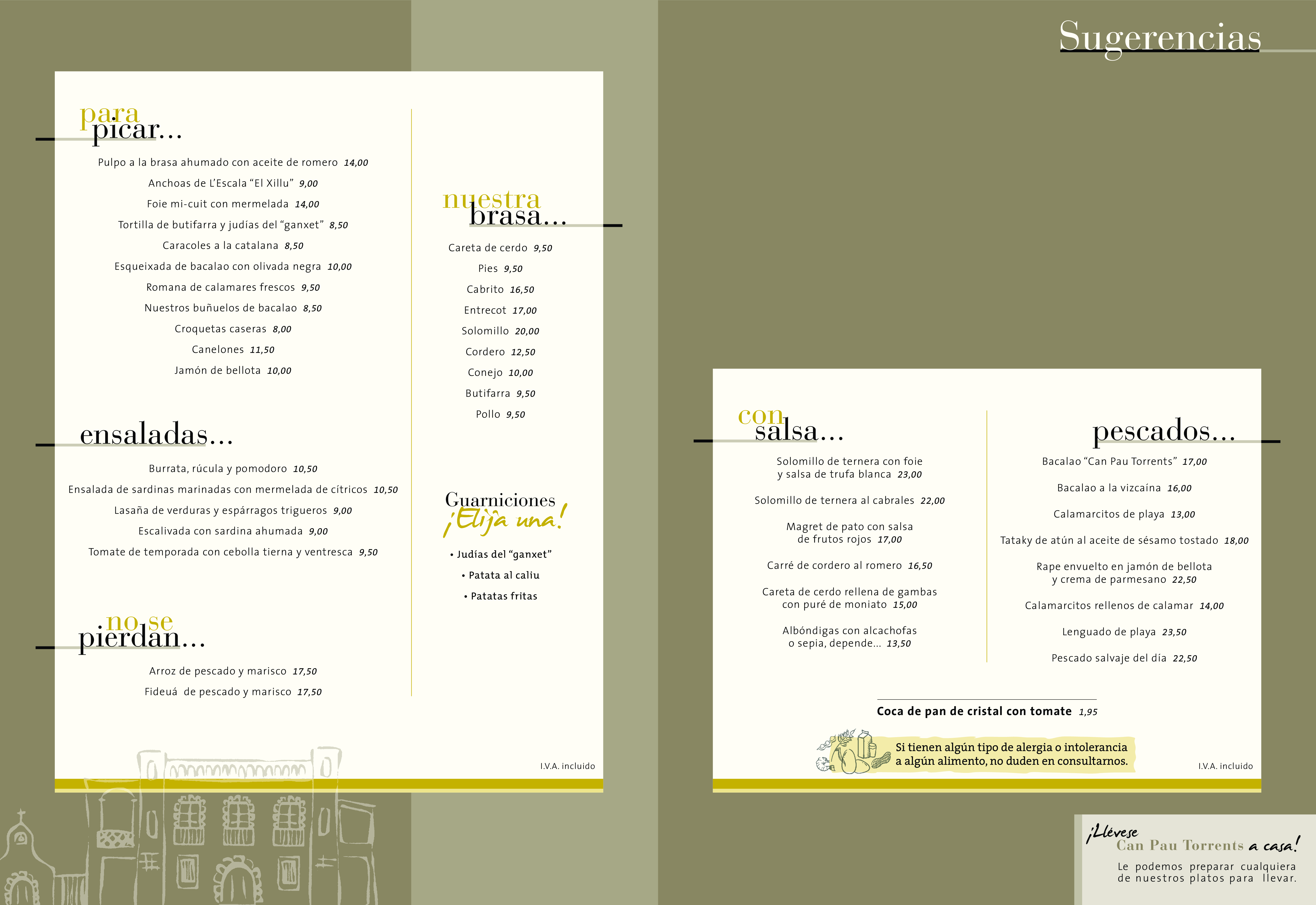  Menu Restaurant Masia Can Pau Torrents  