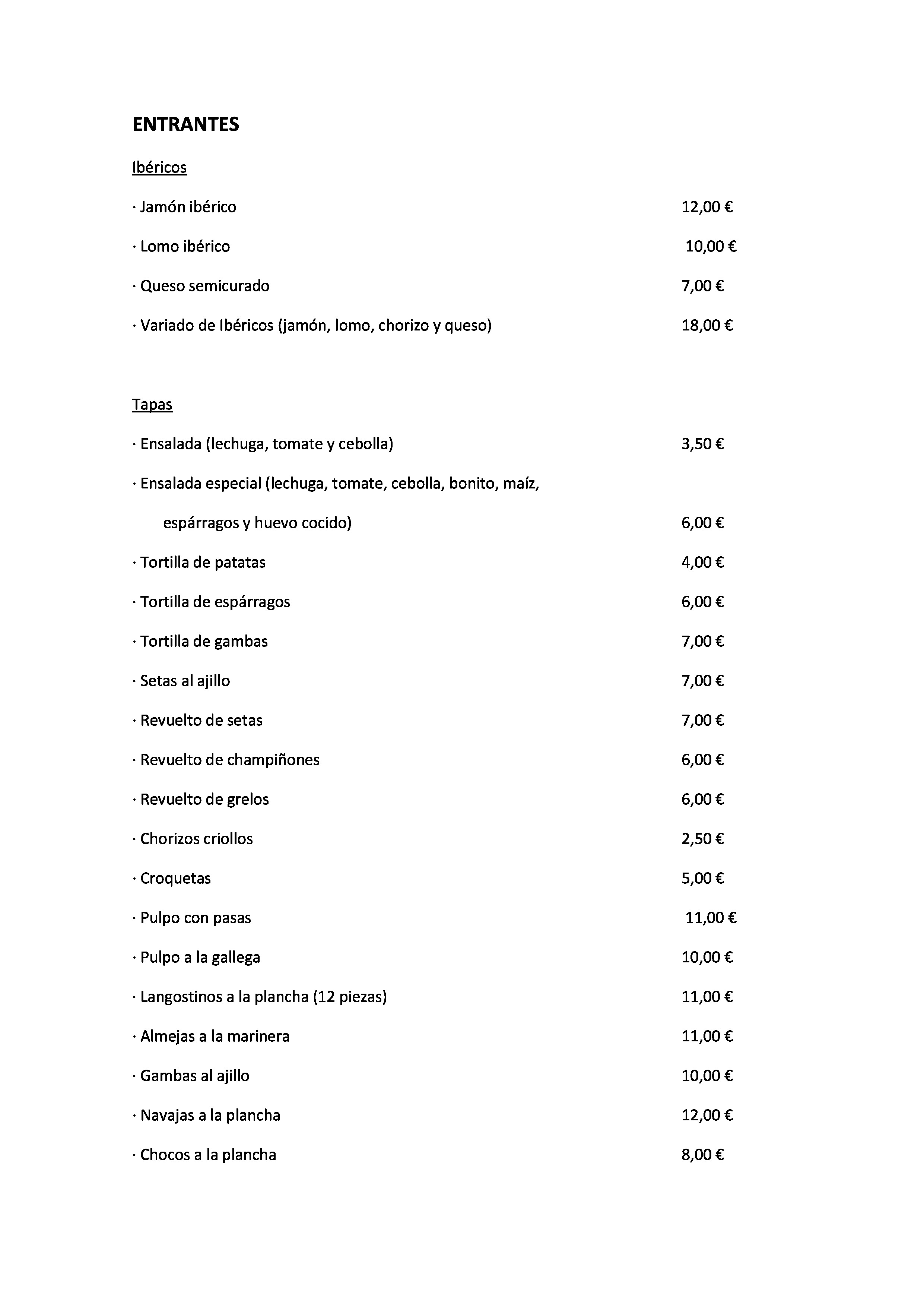  Menu El Retiro  