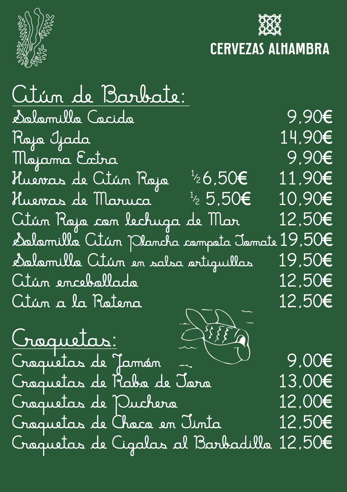  Menu La Caleta Taberna Gaditana  