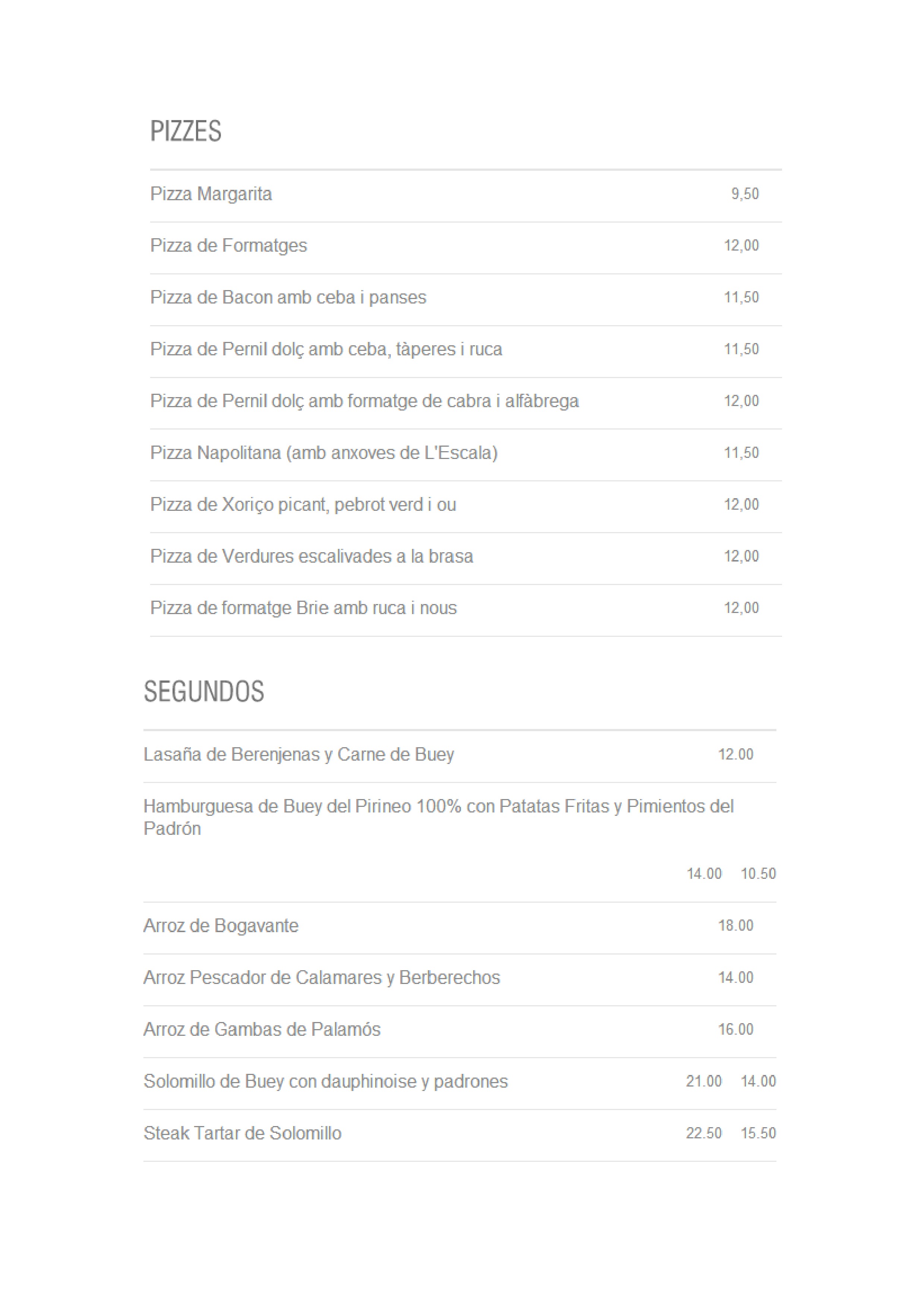  Menu L'AIXART Aiguablava  