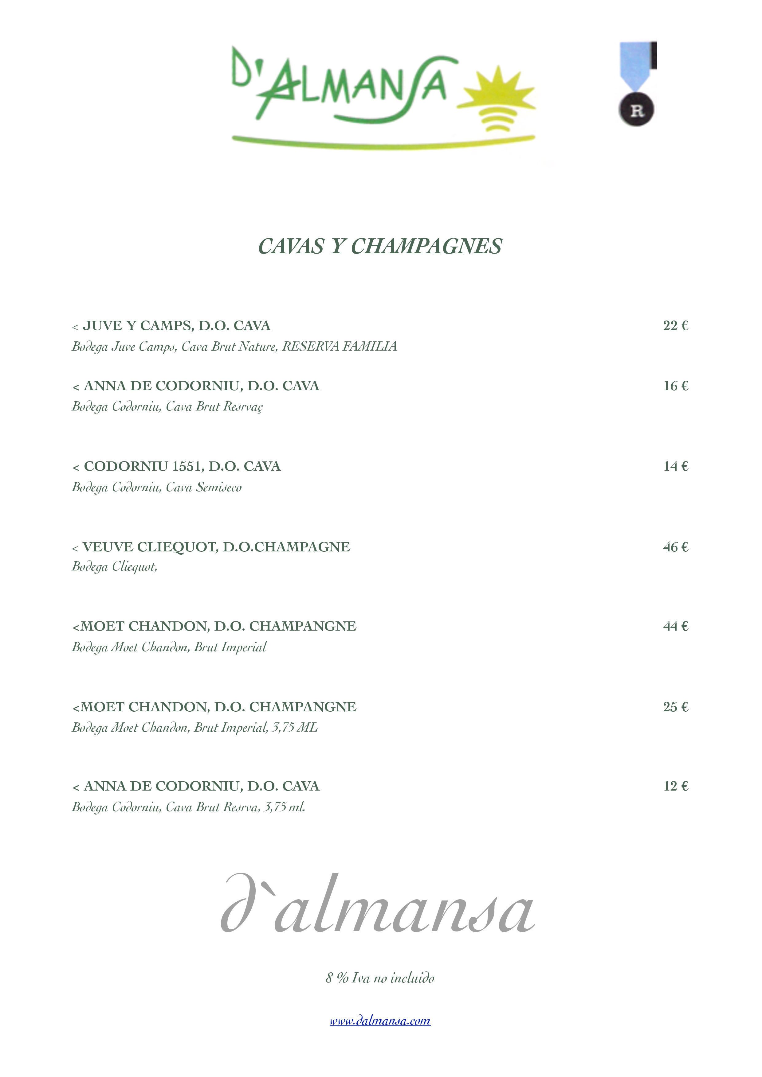  Menu d´almansa  
