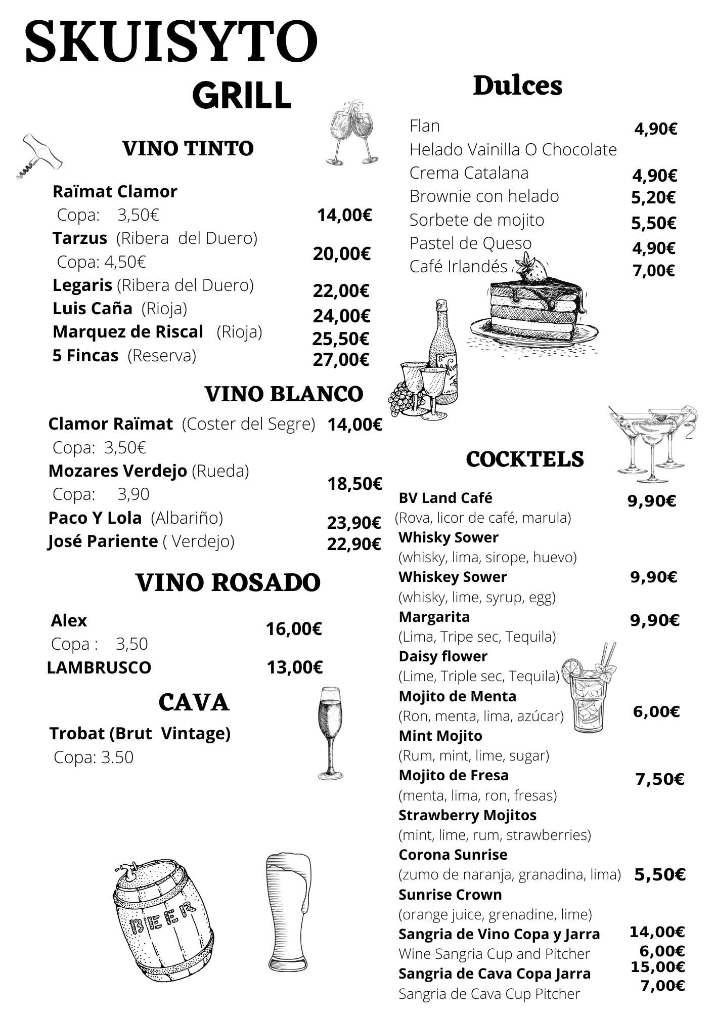  Menu Skuisyto  