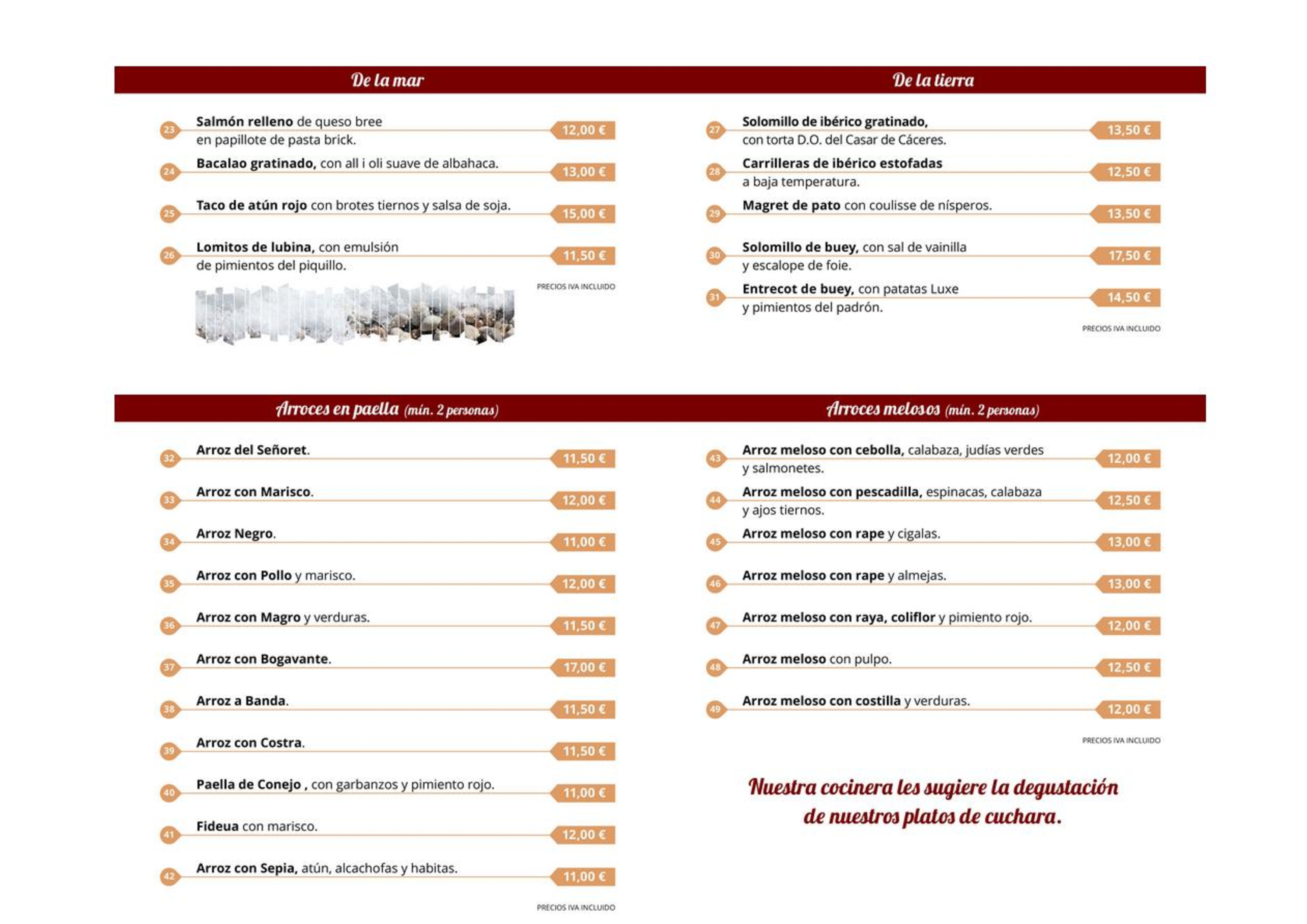  Menu Restaurante Juan Abril Cocina Española  