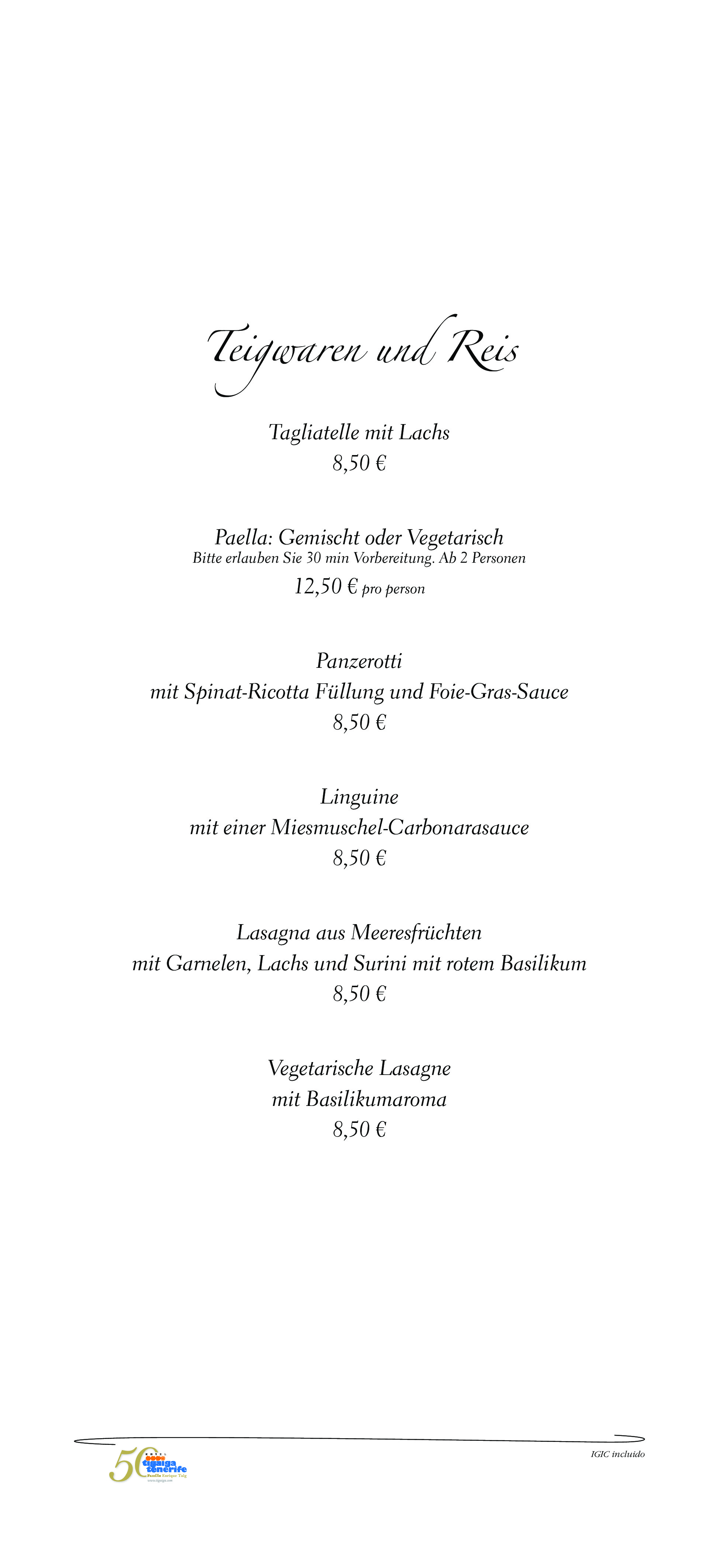  Menu Tinguaro  