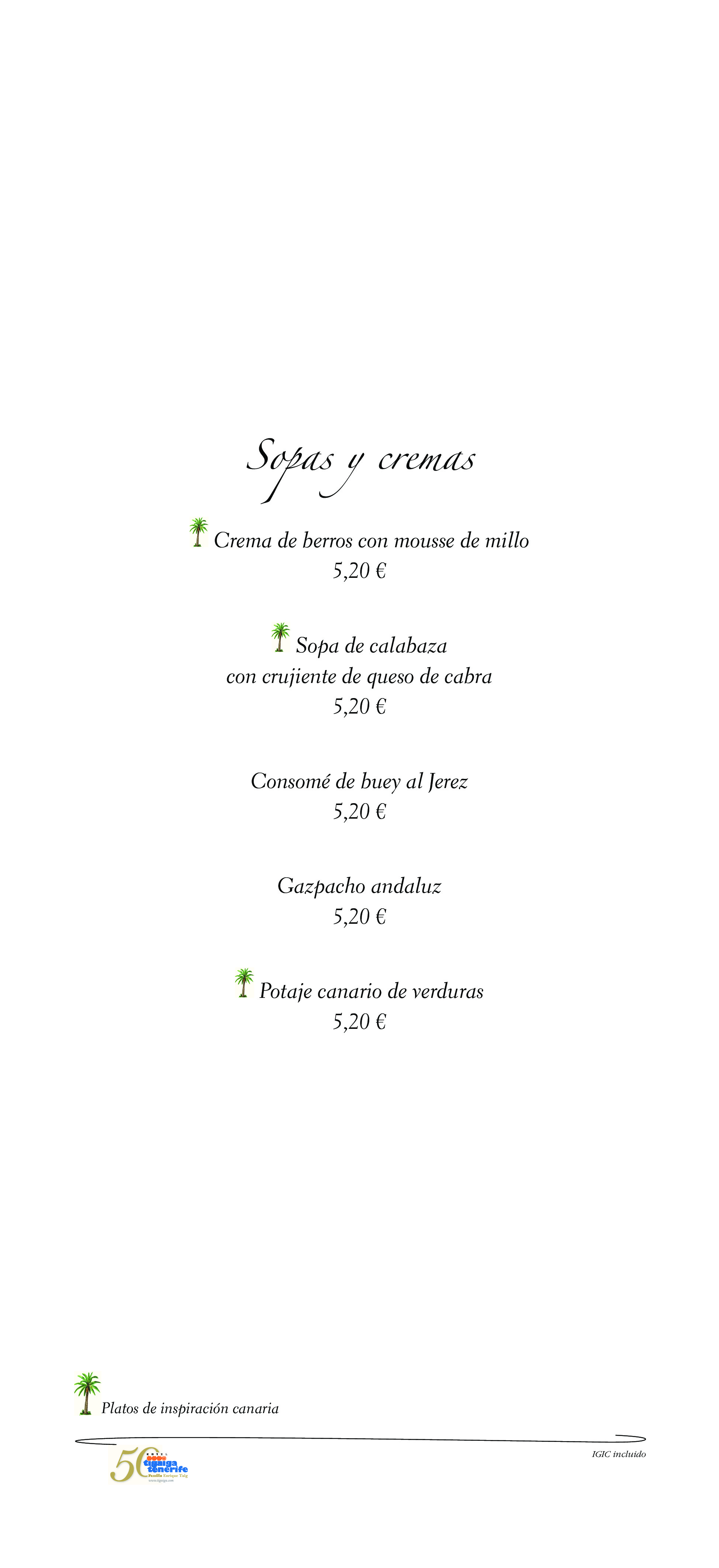  Menu Tinguaro  
