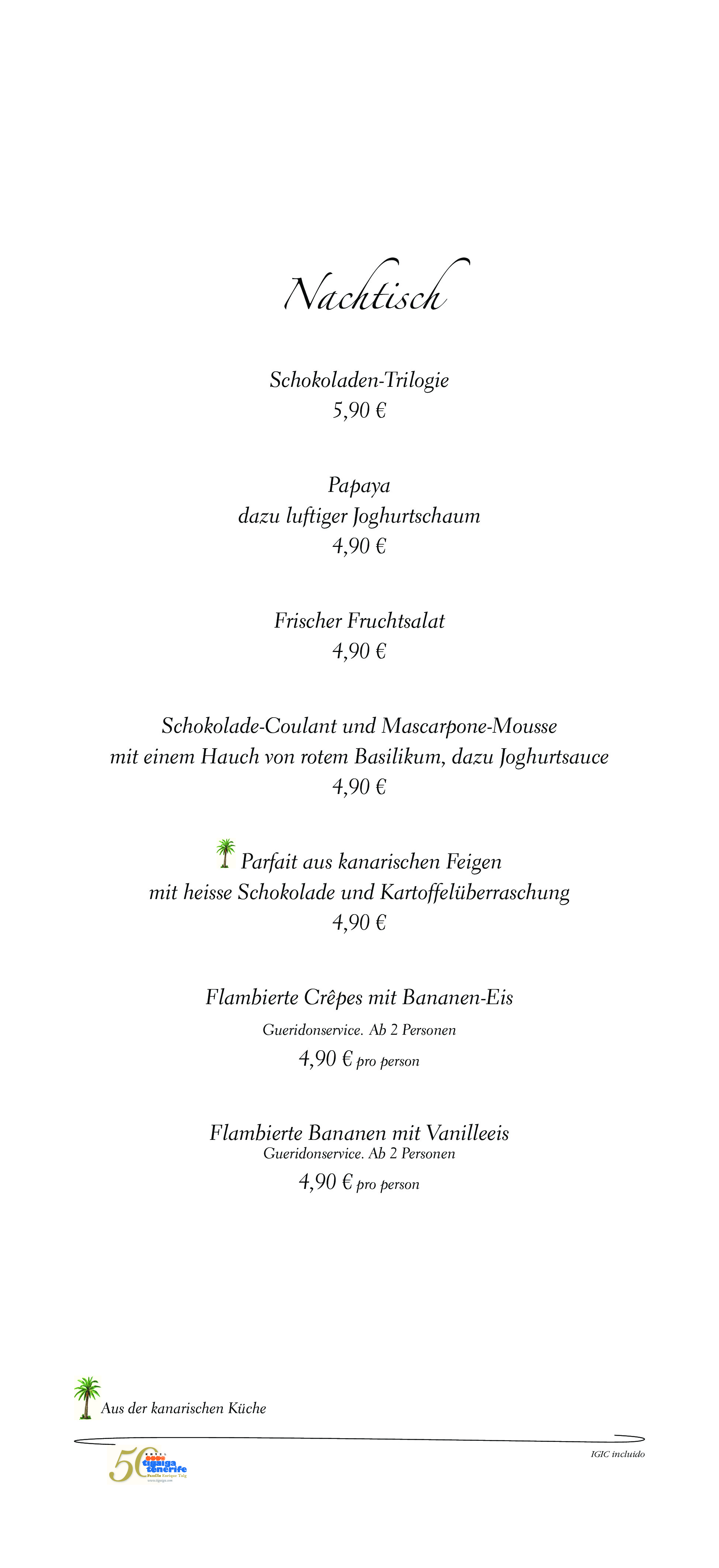  Menu Tinguaro  