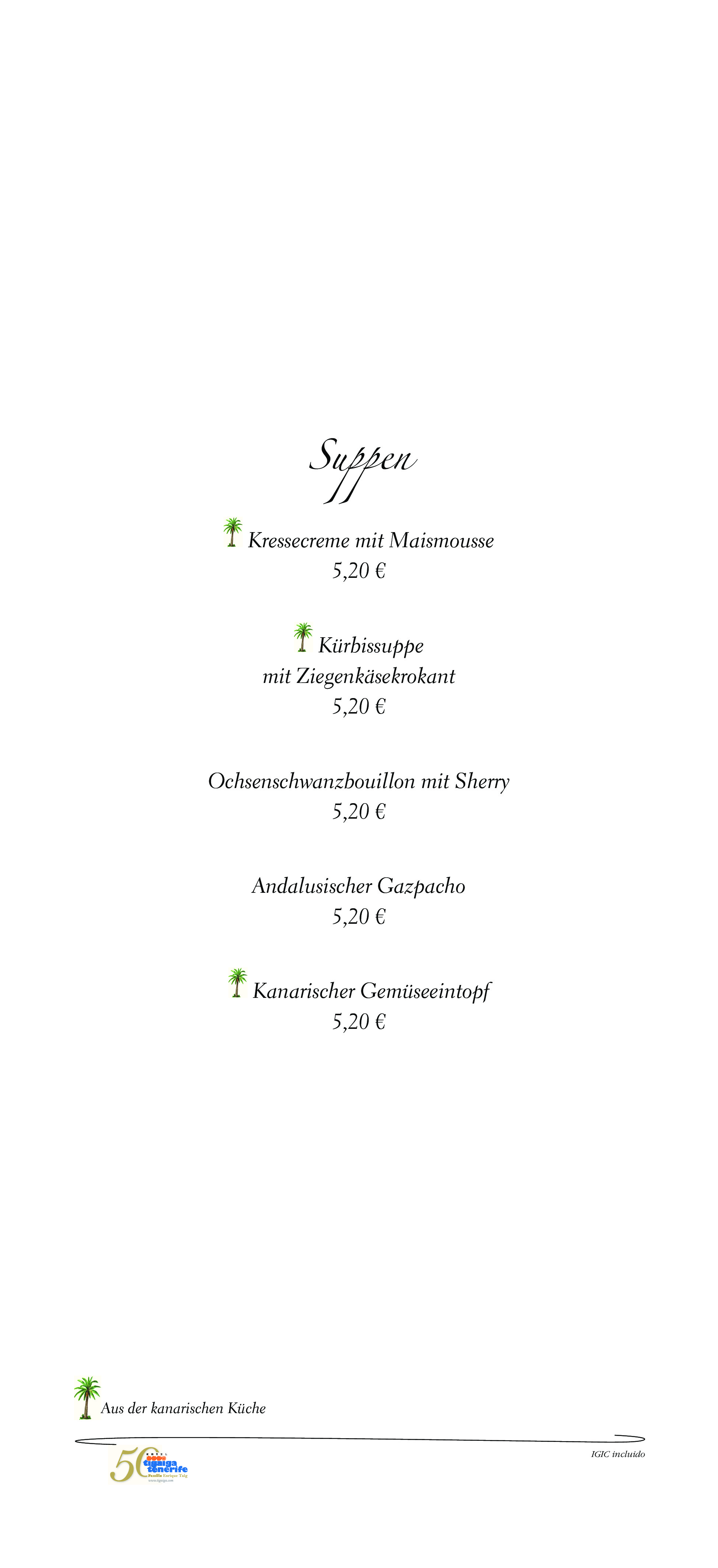  Menu Tinguaro  