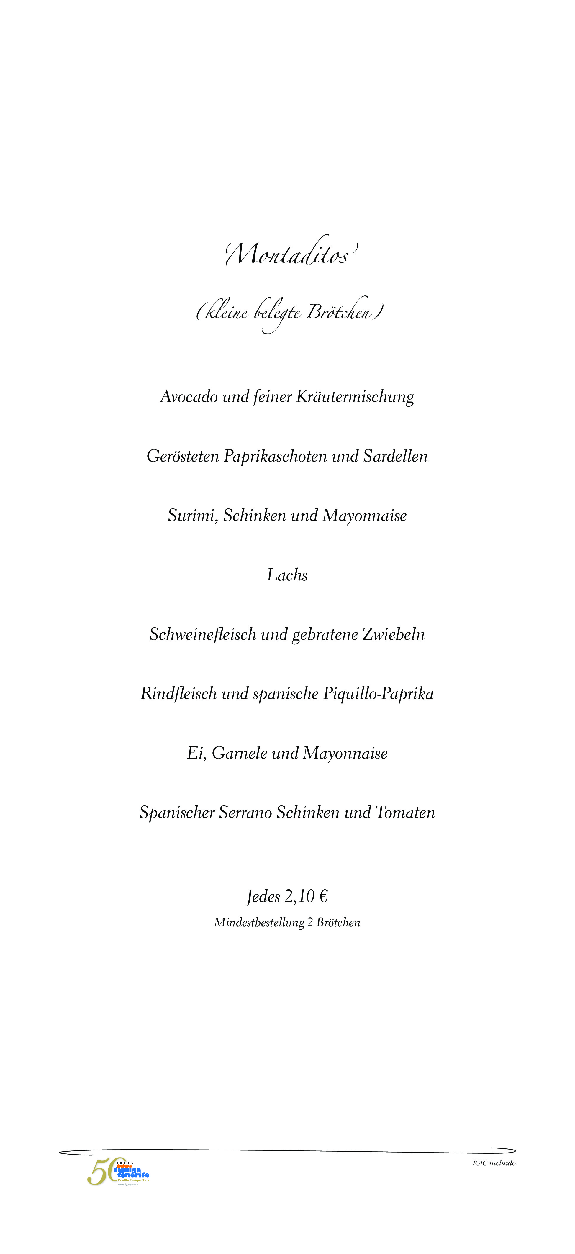  Menu Tinguaro  