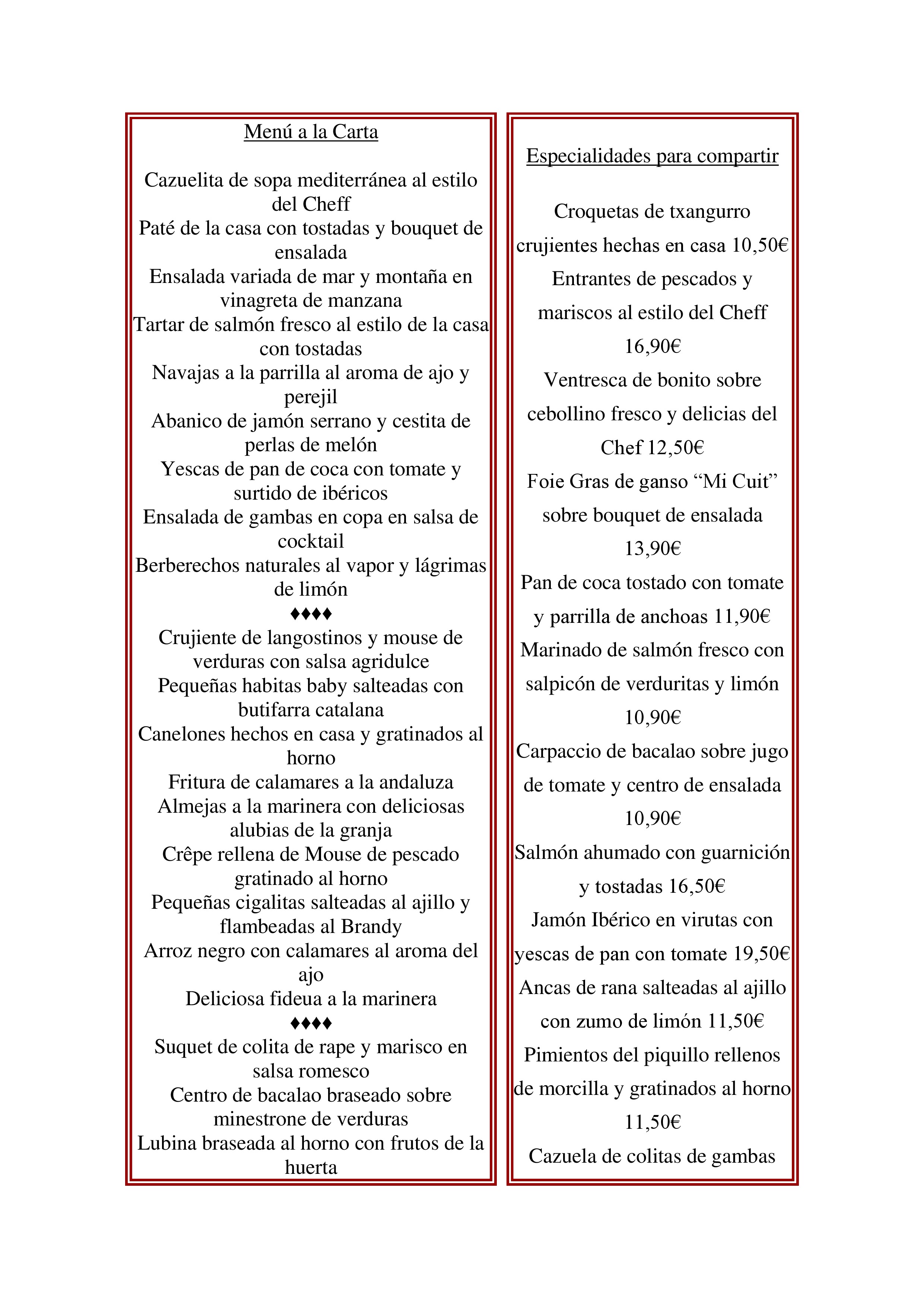  Menu Petit Raco  