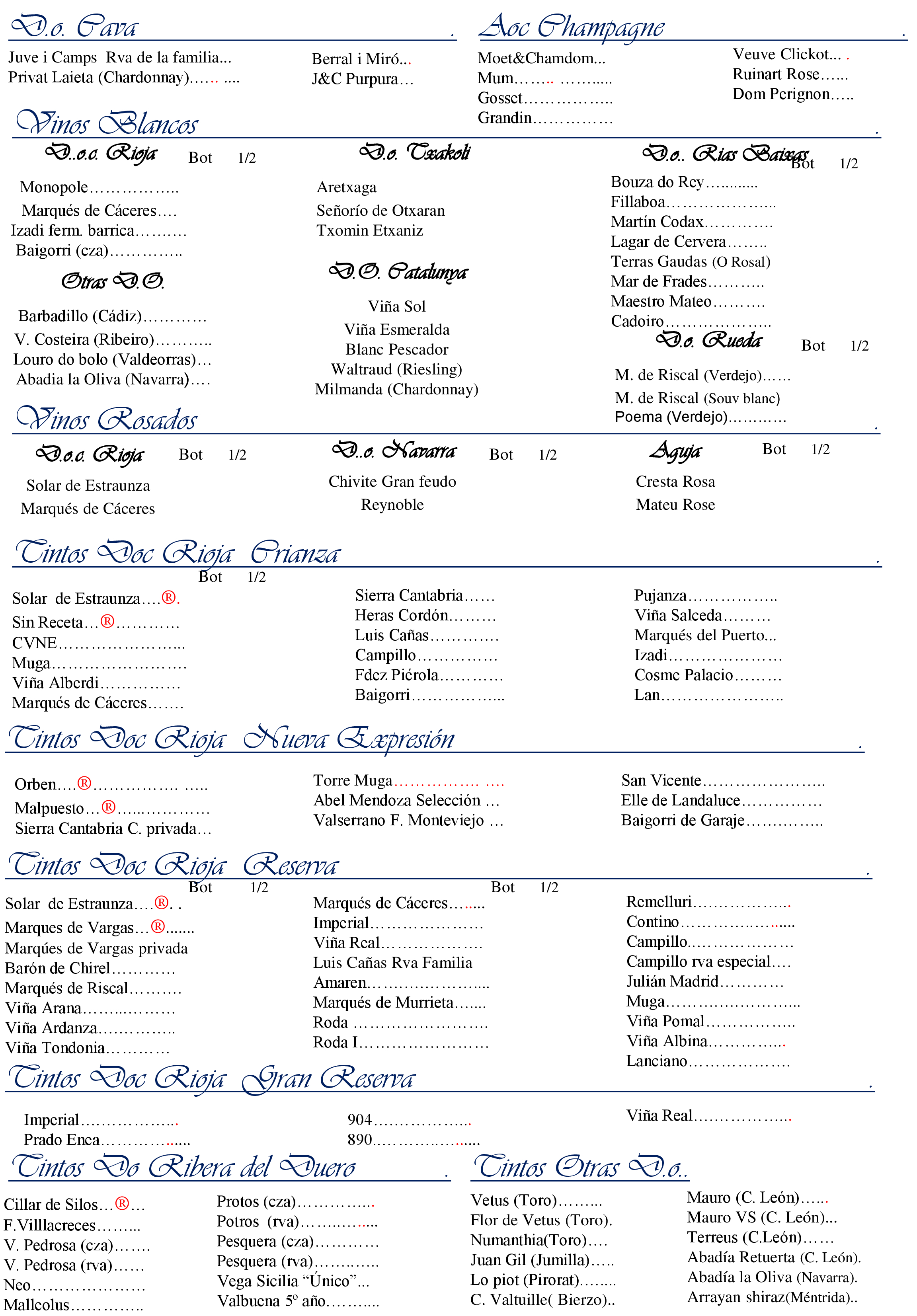  Menu Serantes III  