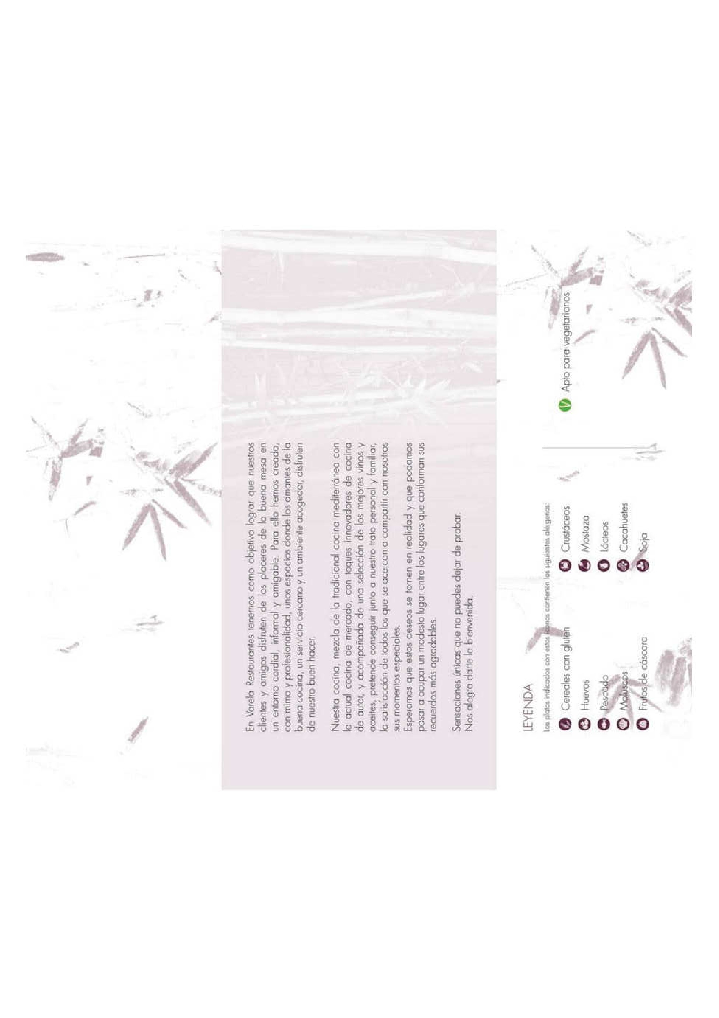  Menu Varela Vieja Restaurante  