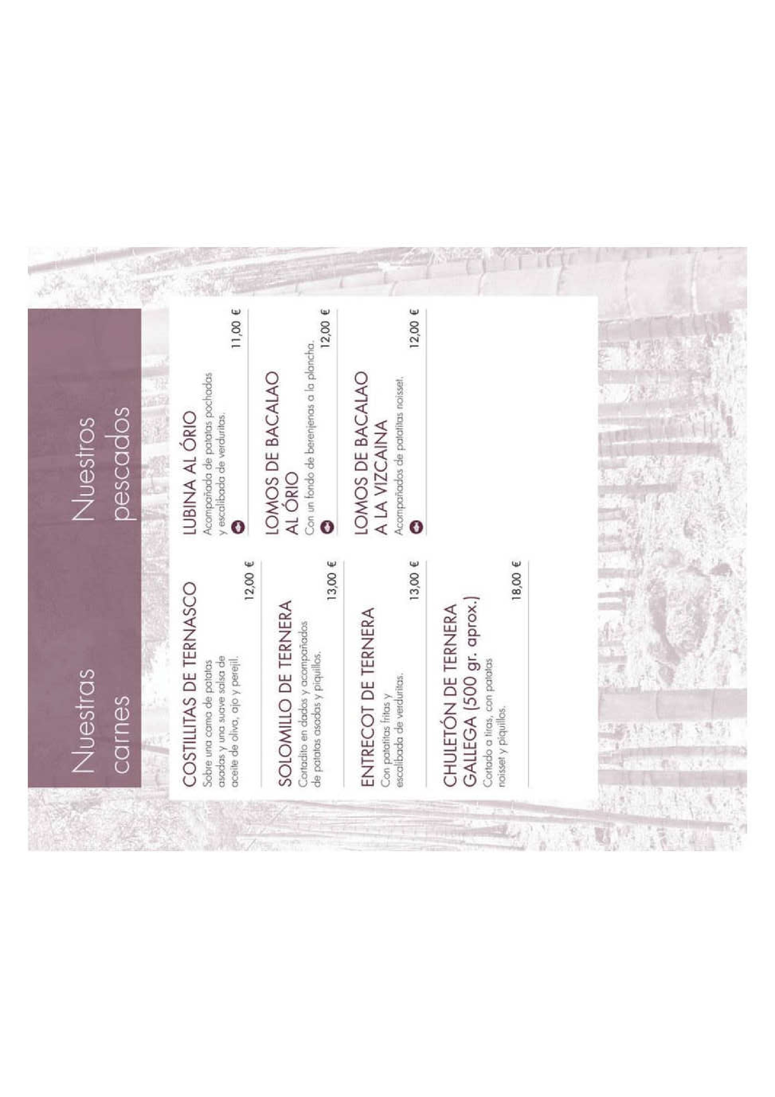  Menu Varela Vieja Restaurante  