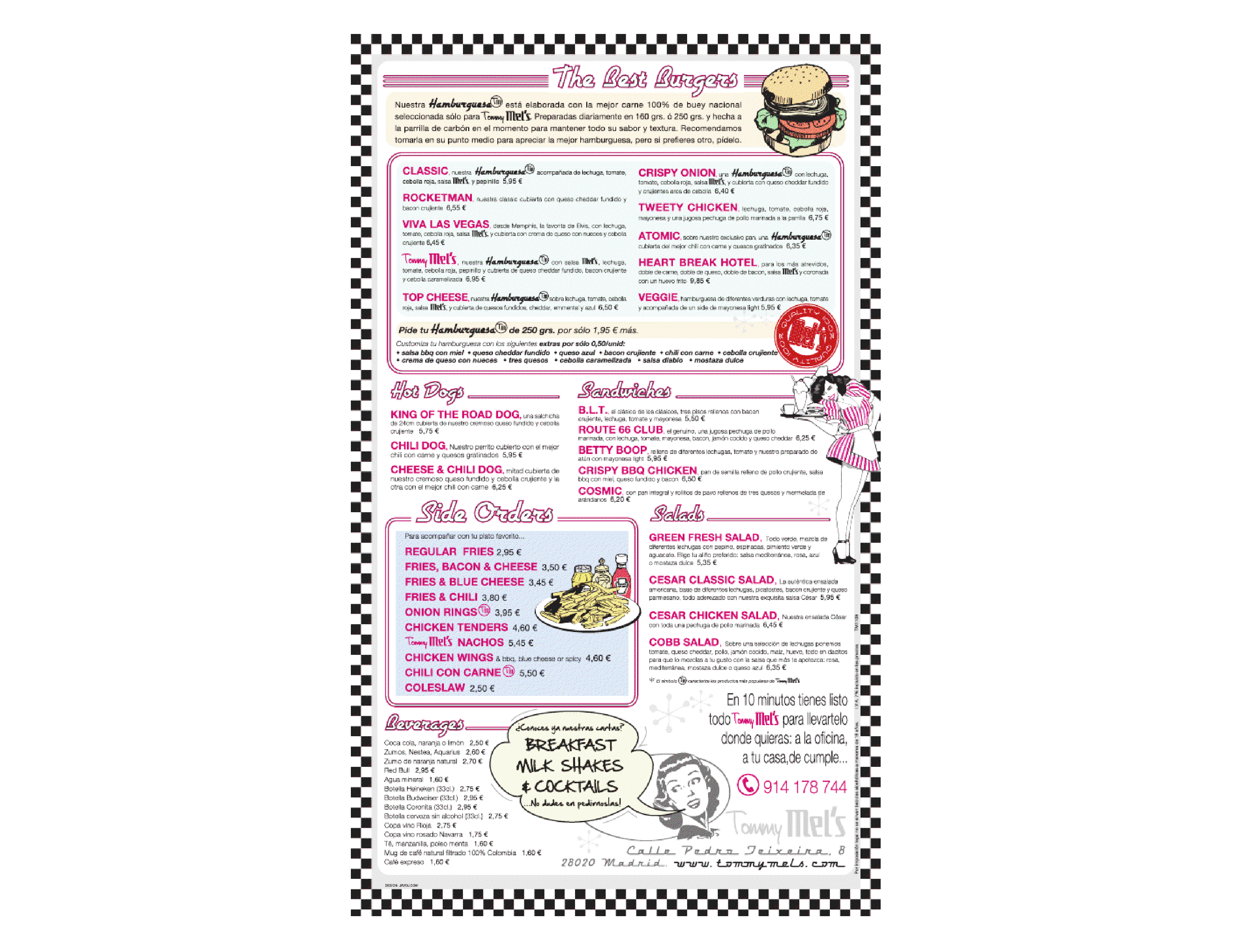  Menu Tommy Mel's - Xanadú  