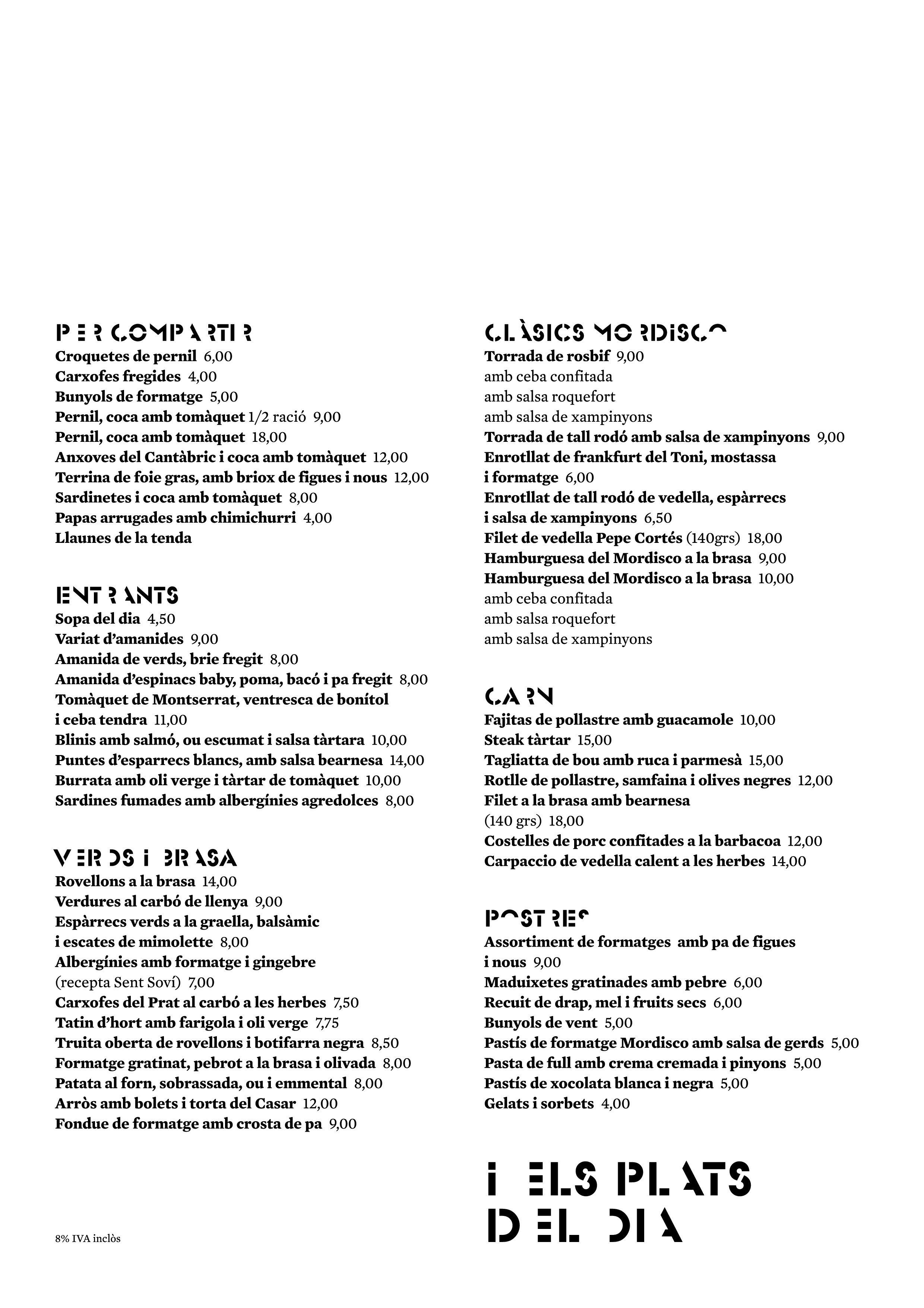  Menu Mordisco  