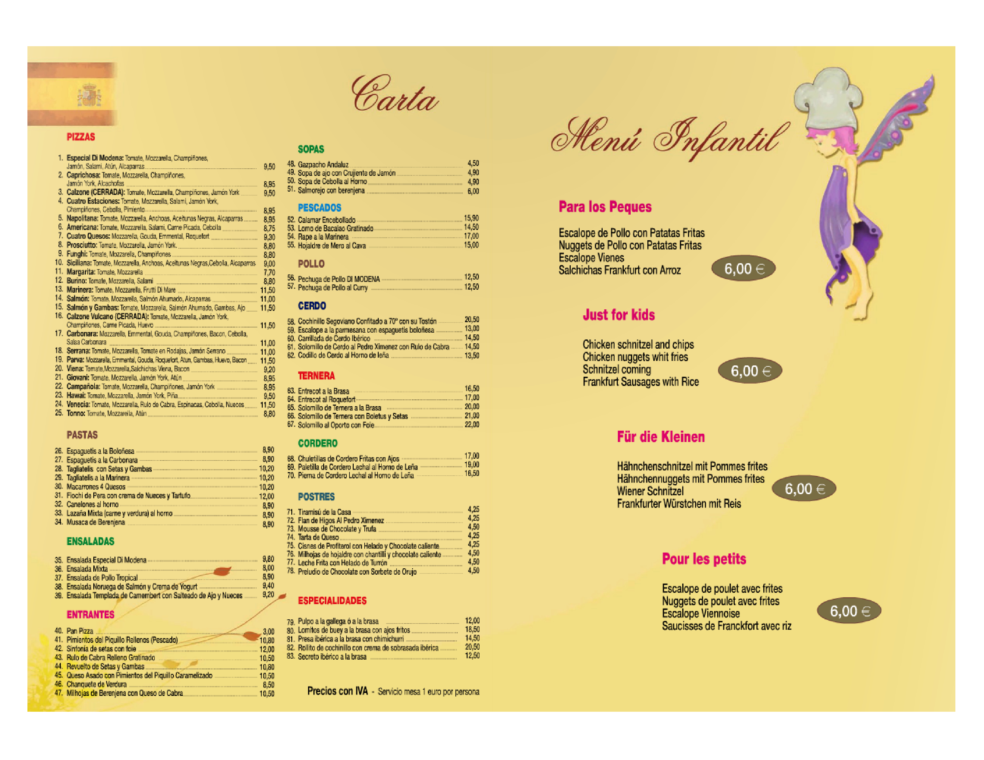  Menu Di Modena Restaurante Asador  