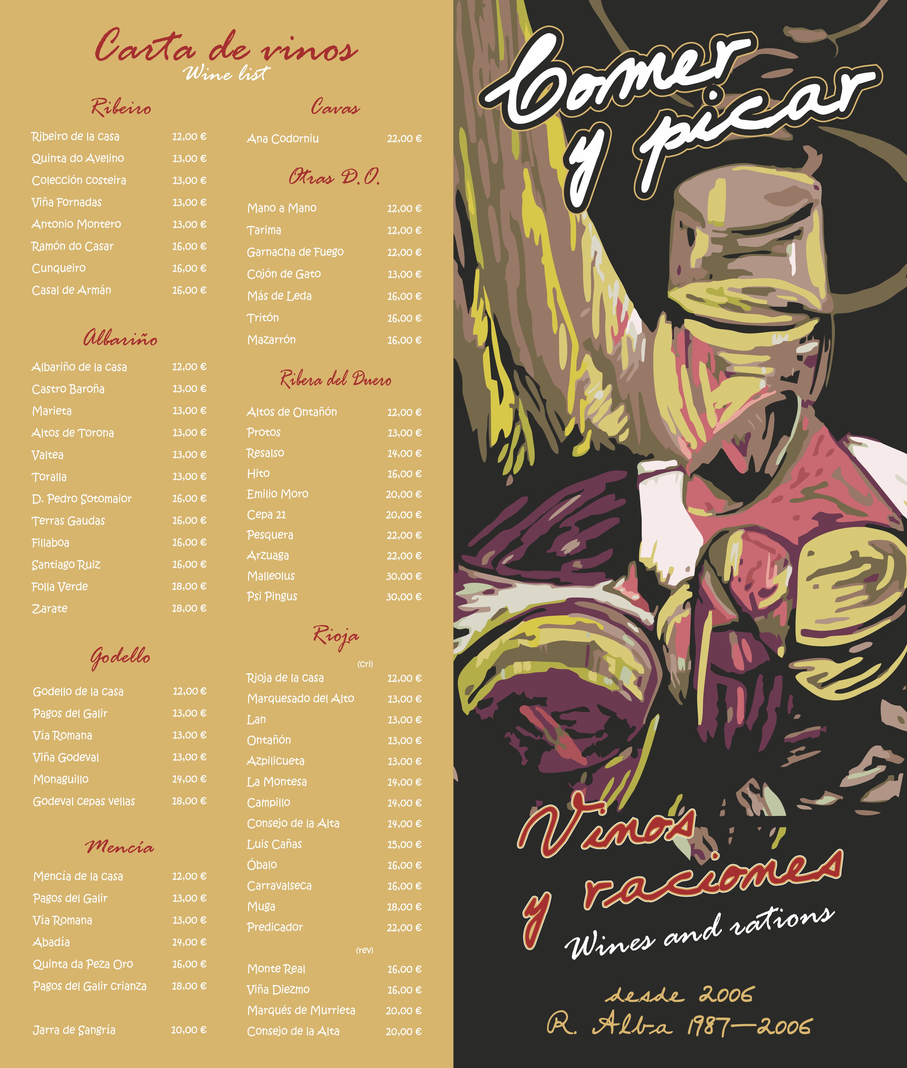  Menu Comer y Picar  