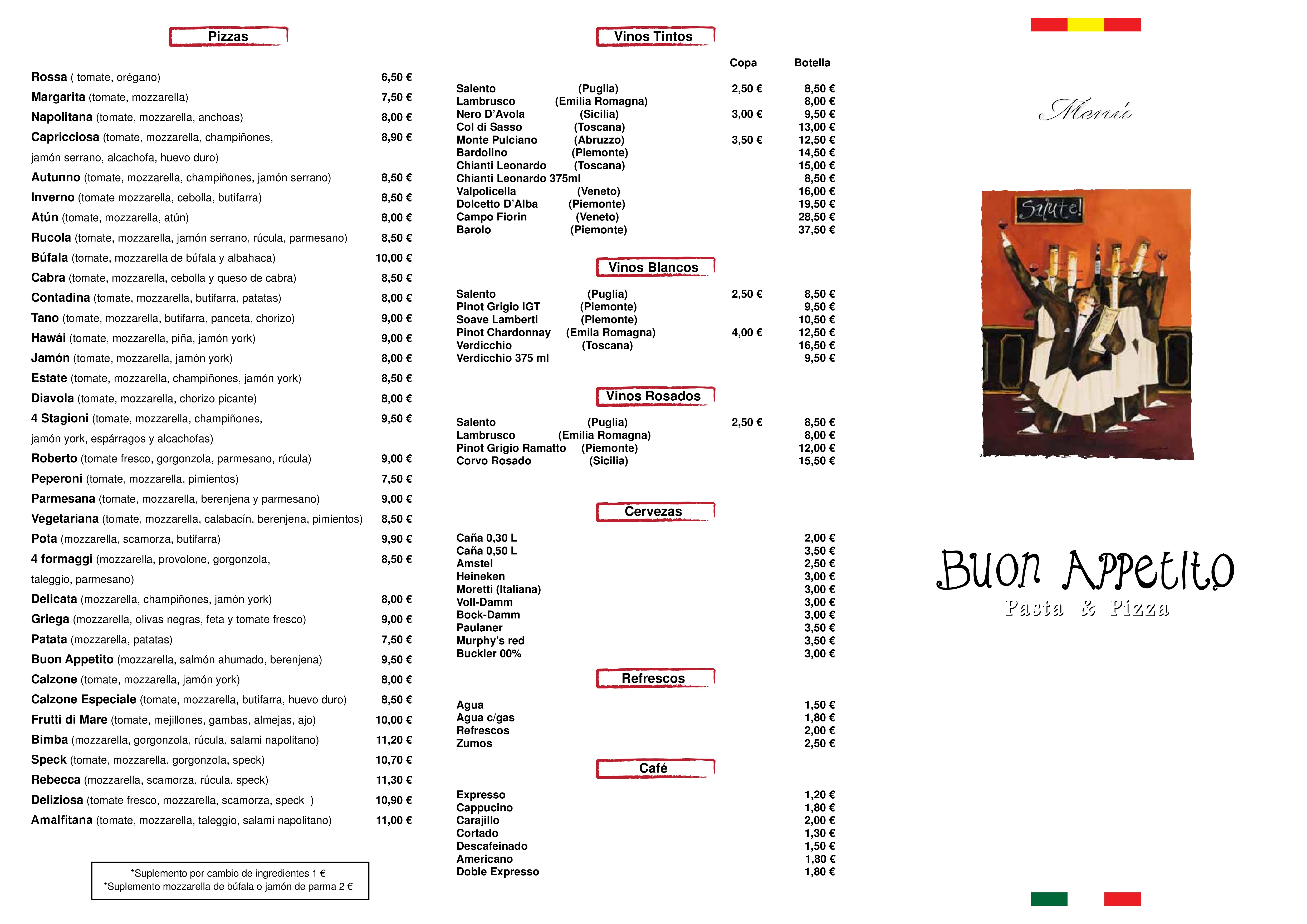  Menu Buon Appetito Barceloneta  