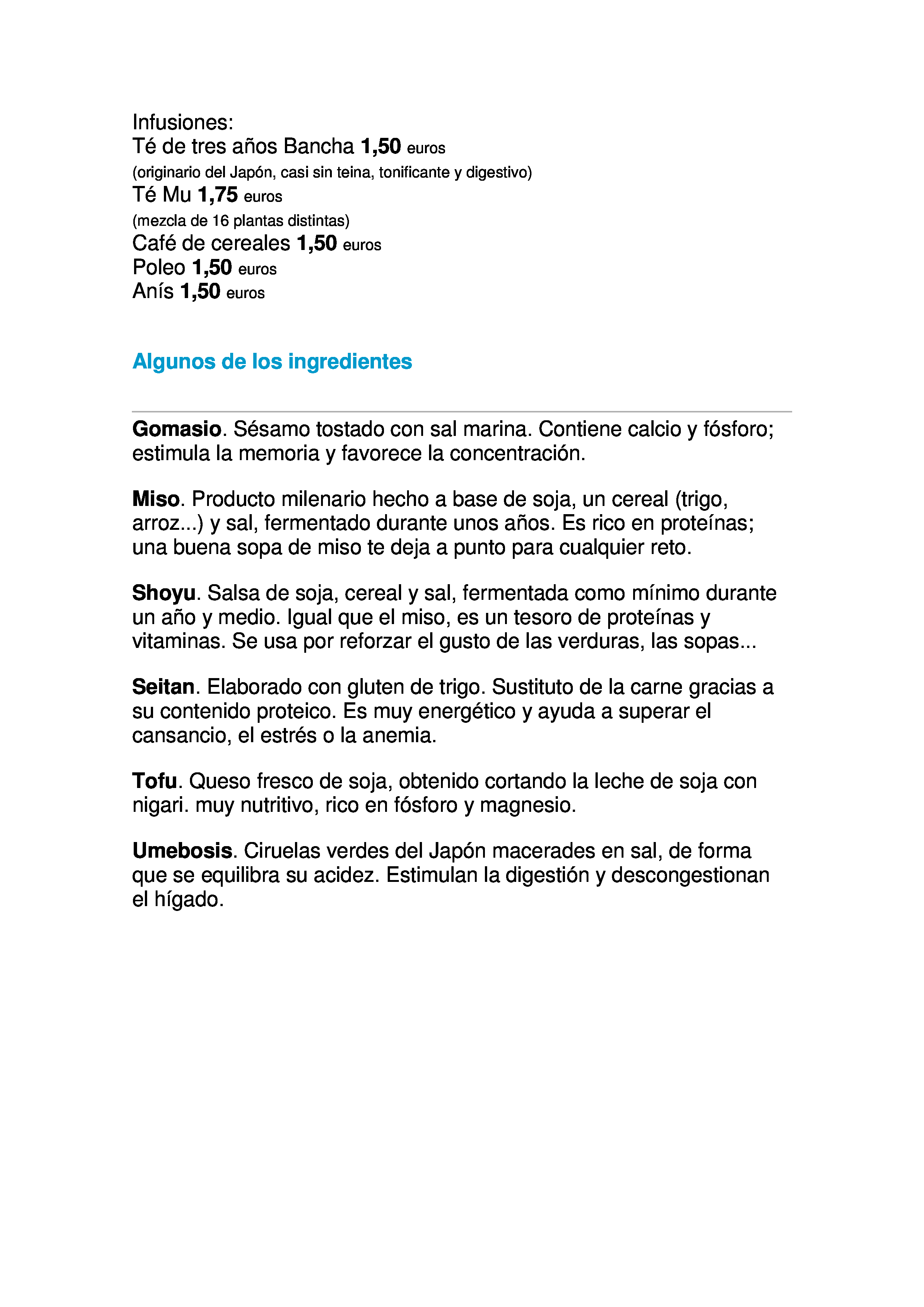  Menu Restaurante Miquetes Magiques  