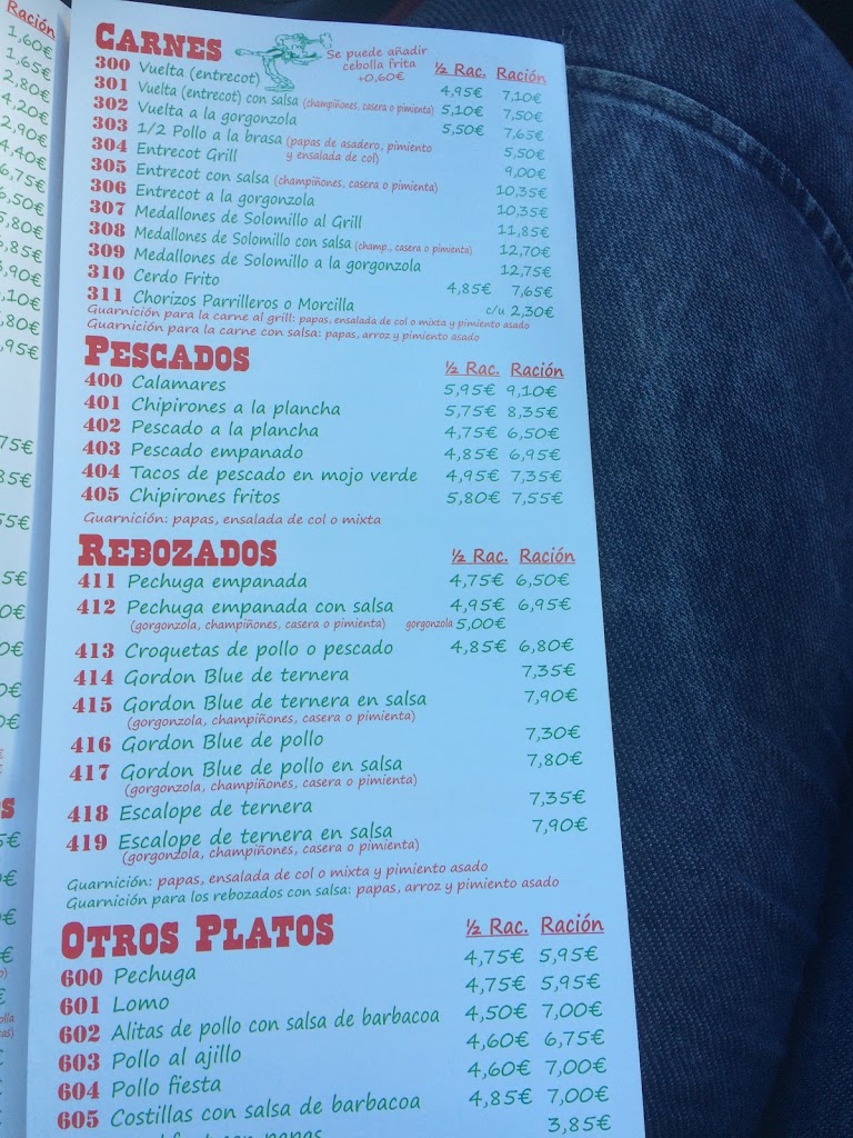  Menu Burger Pizzeria Lucky Luke  