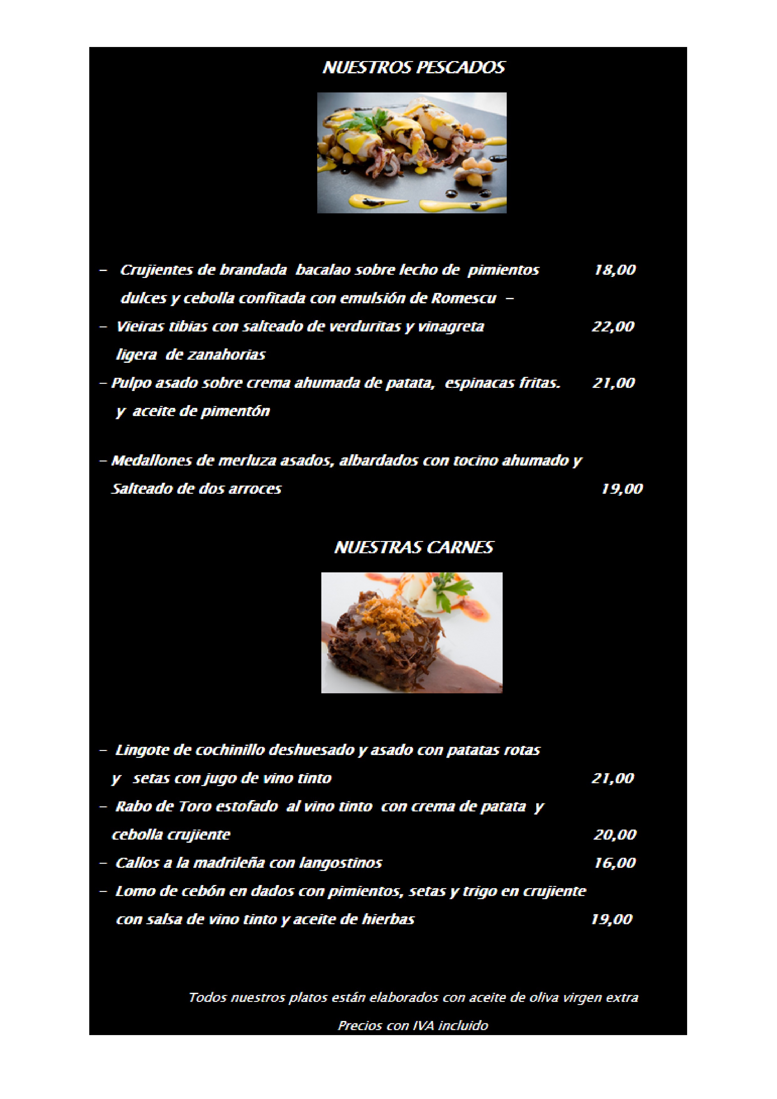  Menu La Taberna de Antioquia  