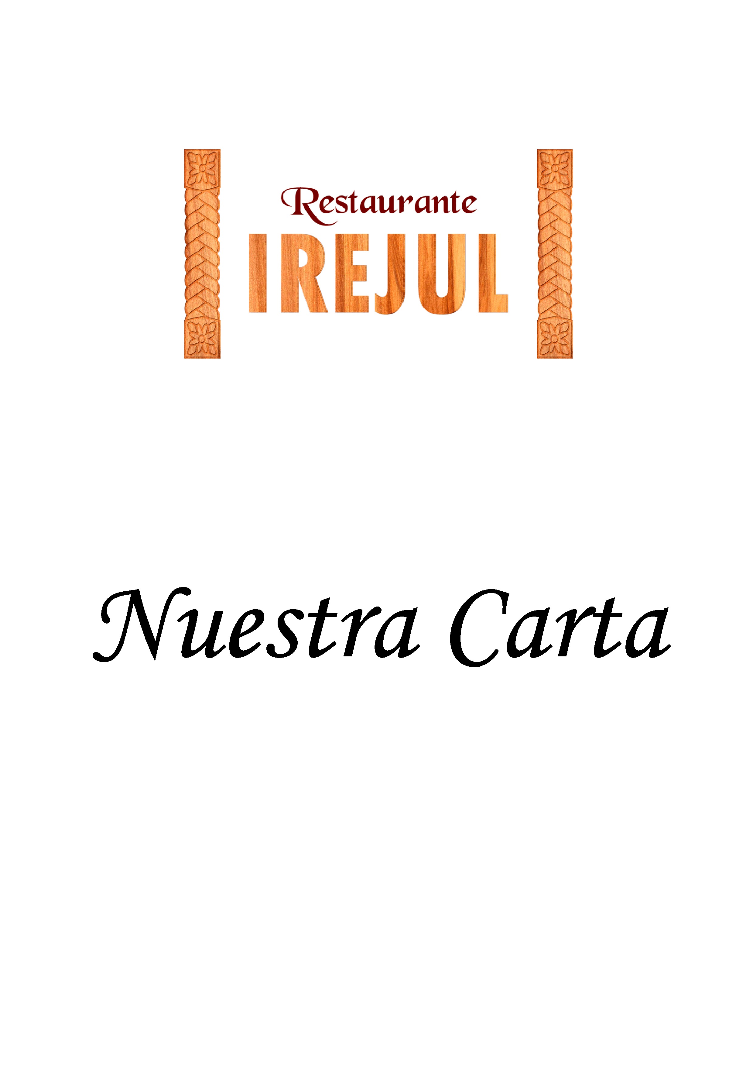  Menu Restaurante Irejul  