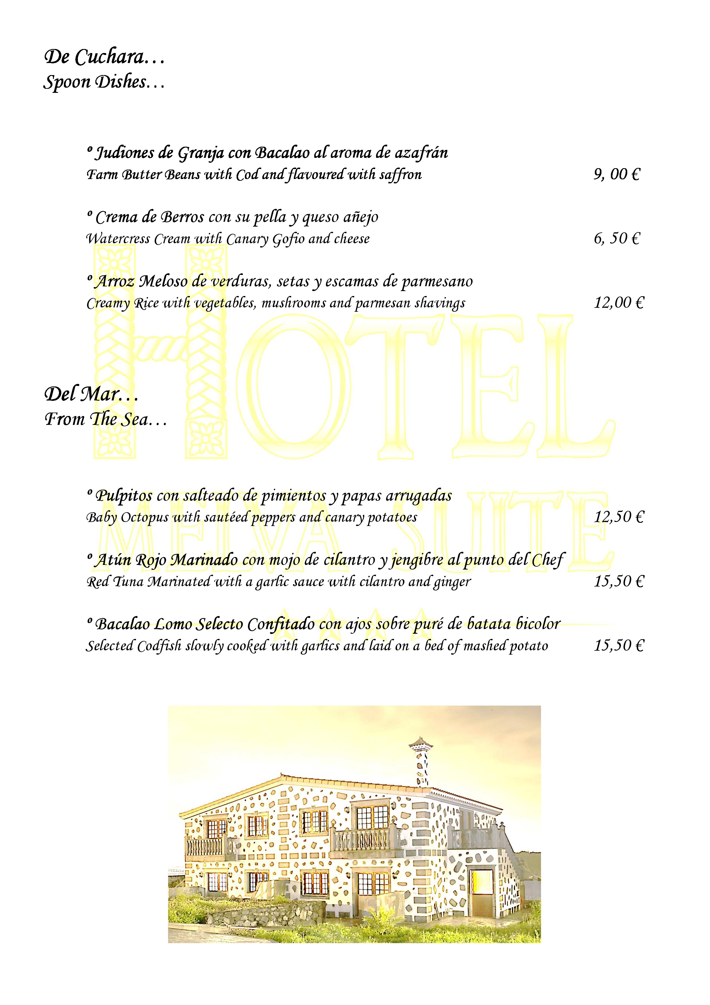  Menu Restaurante Irejul  