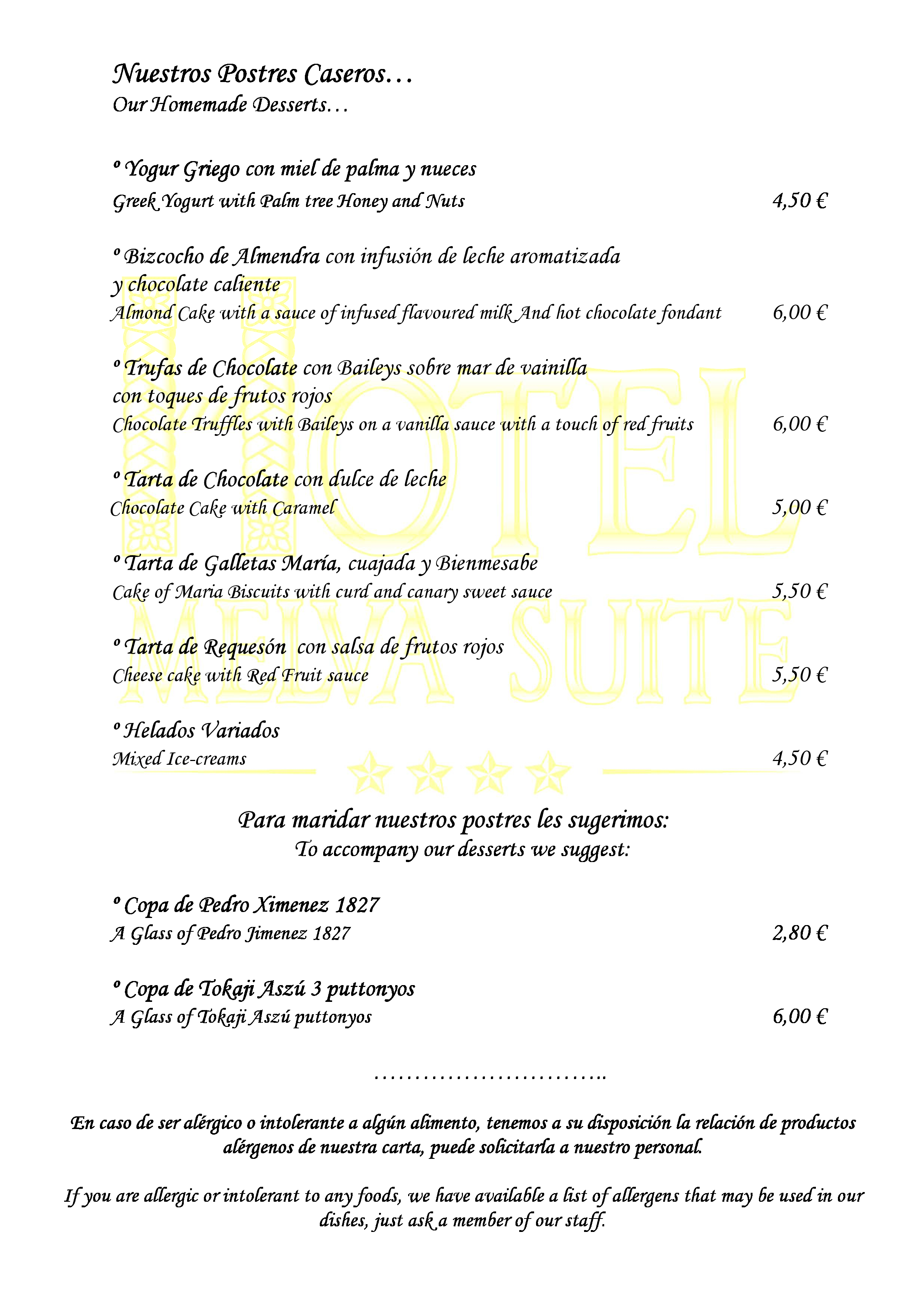  Menu Restaurante Irejul  