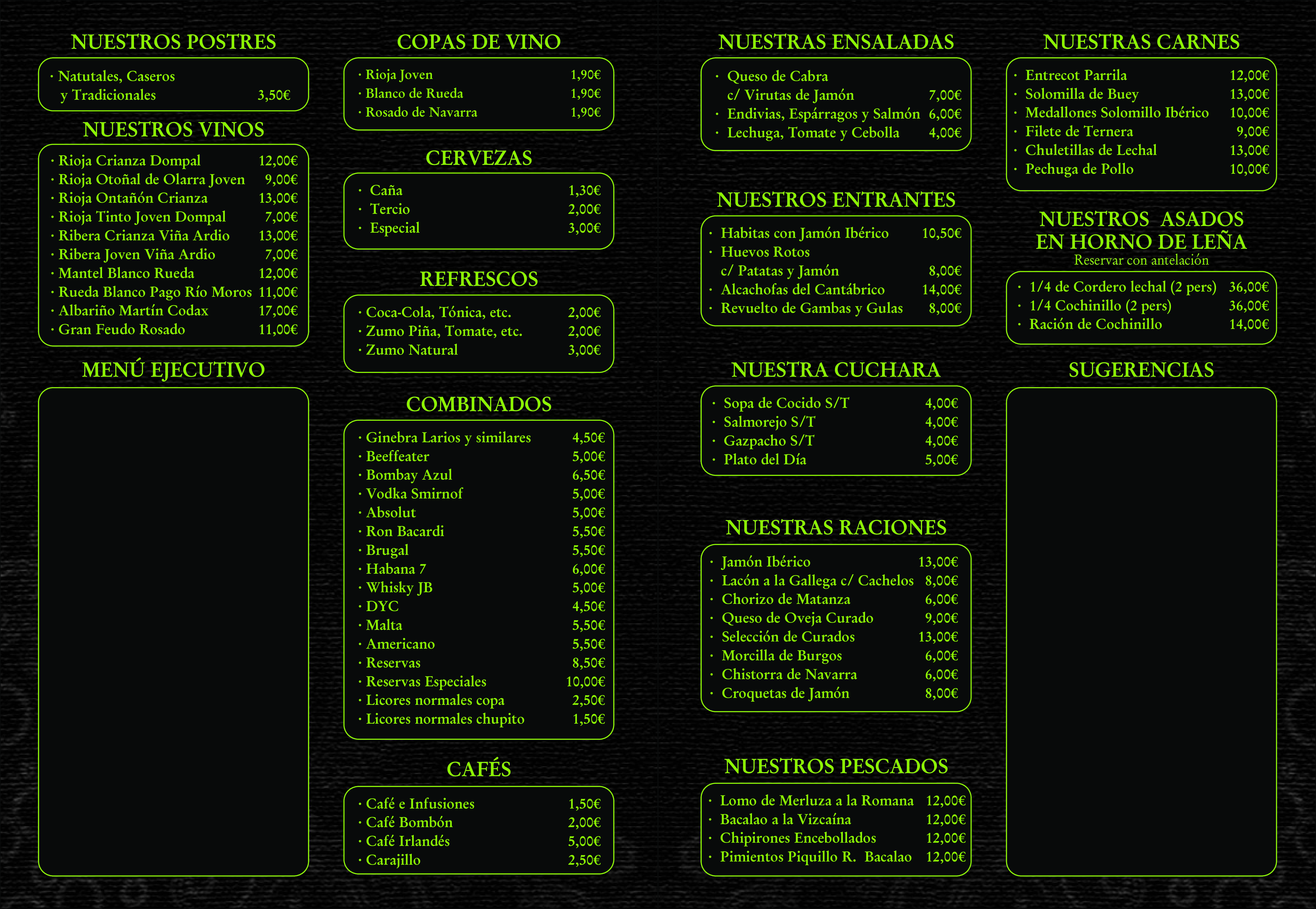  Menu San Juan  