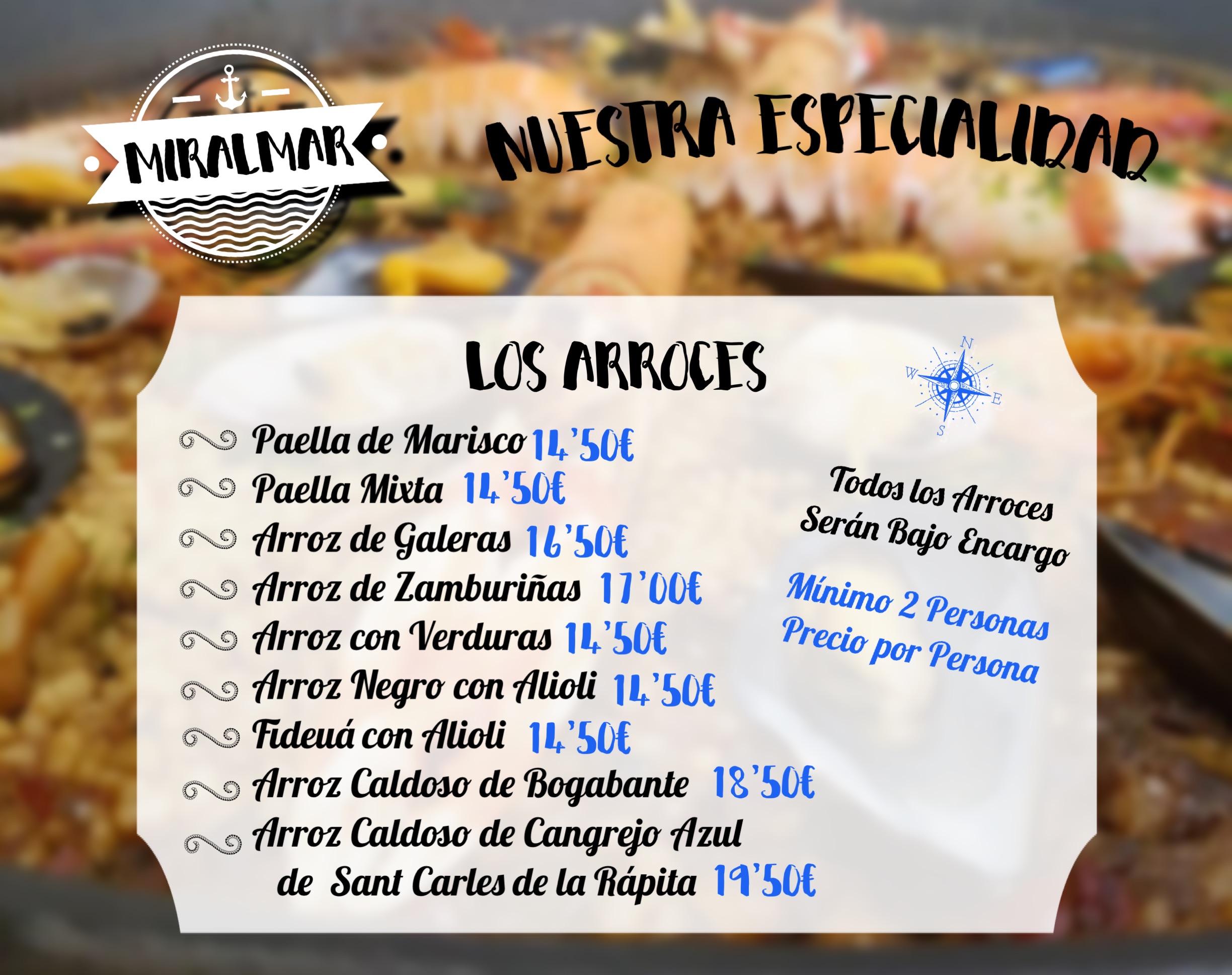  Menu Bar Restaurante Miralmar  