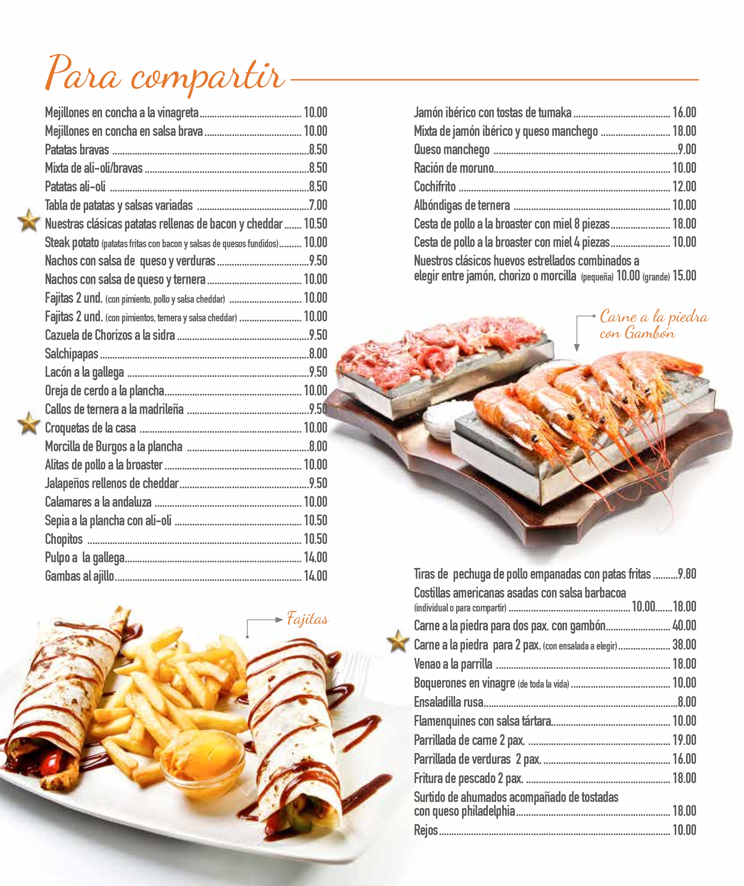  Menu Restaurante Barquilla  