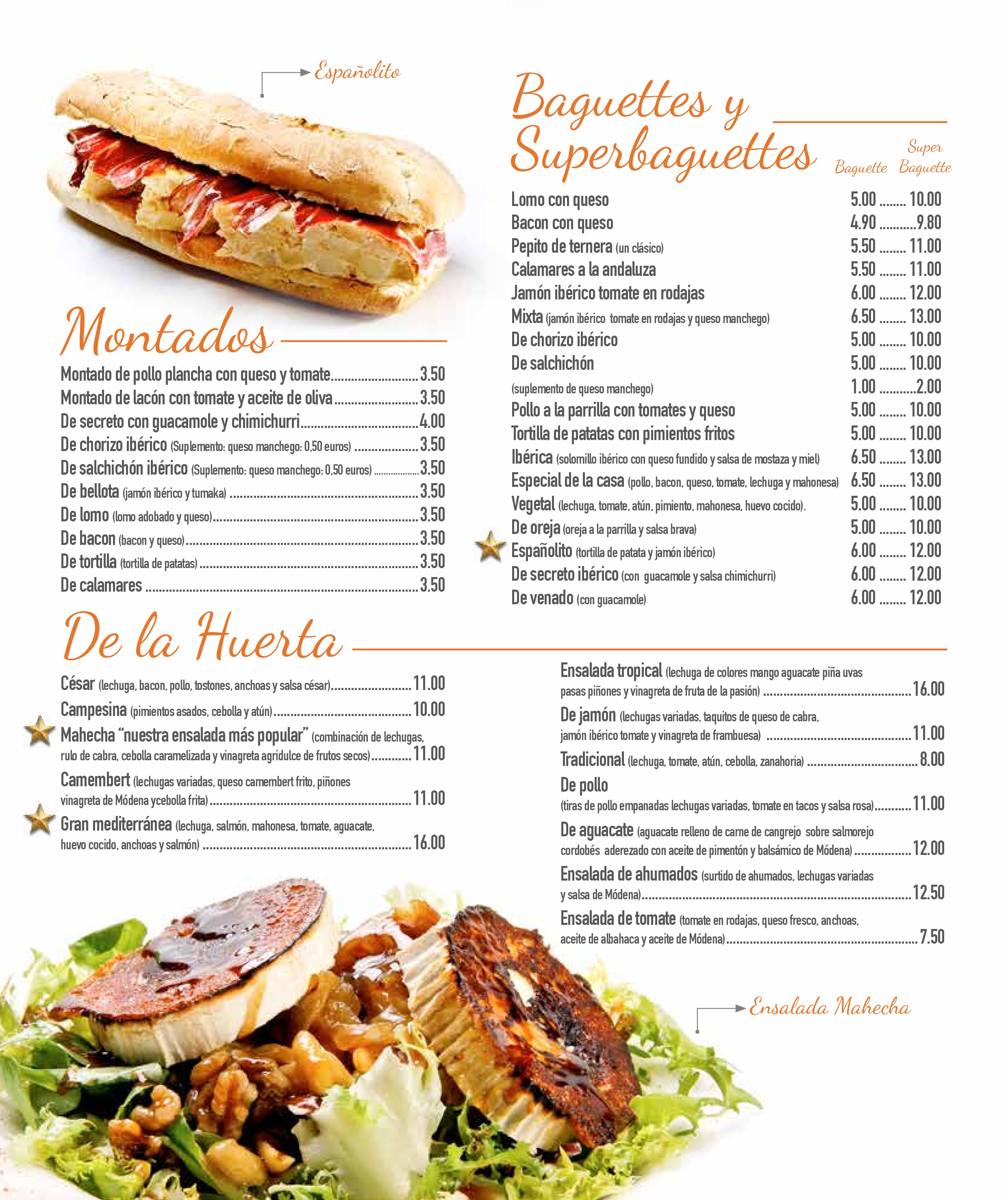  Menu Restaurante Barquilla  