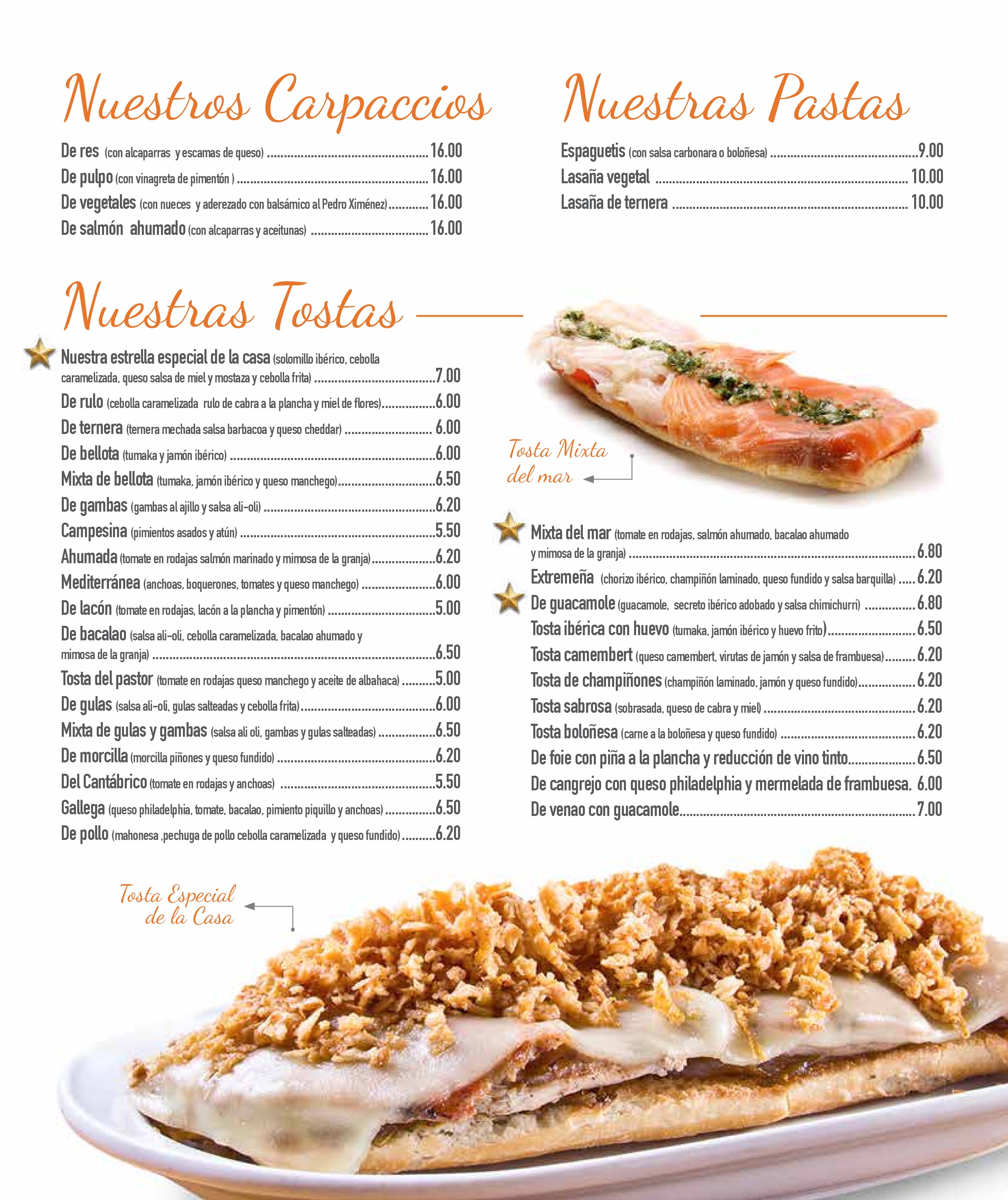  Menu Restaurante Barquilla  