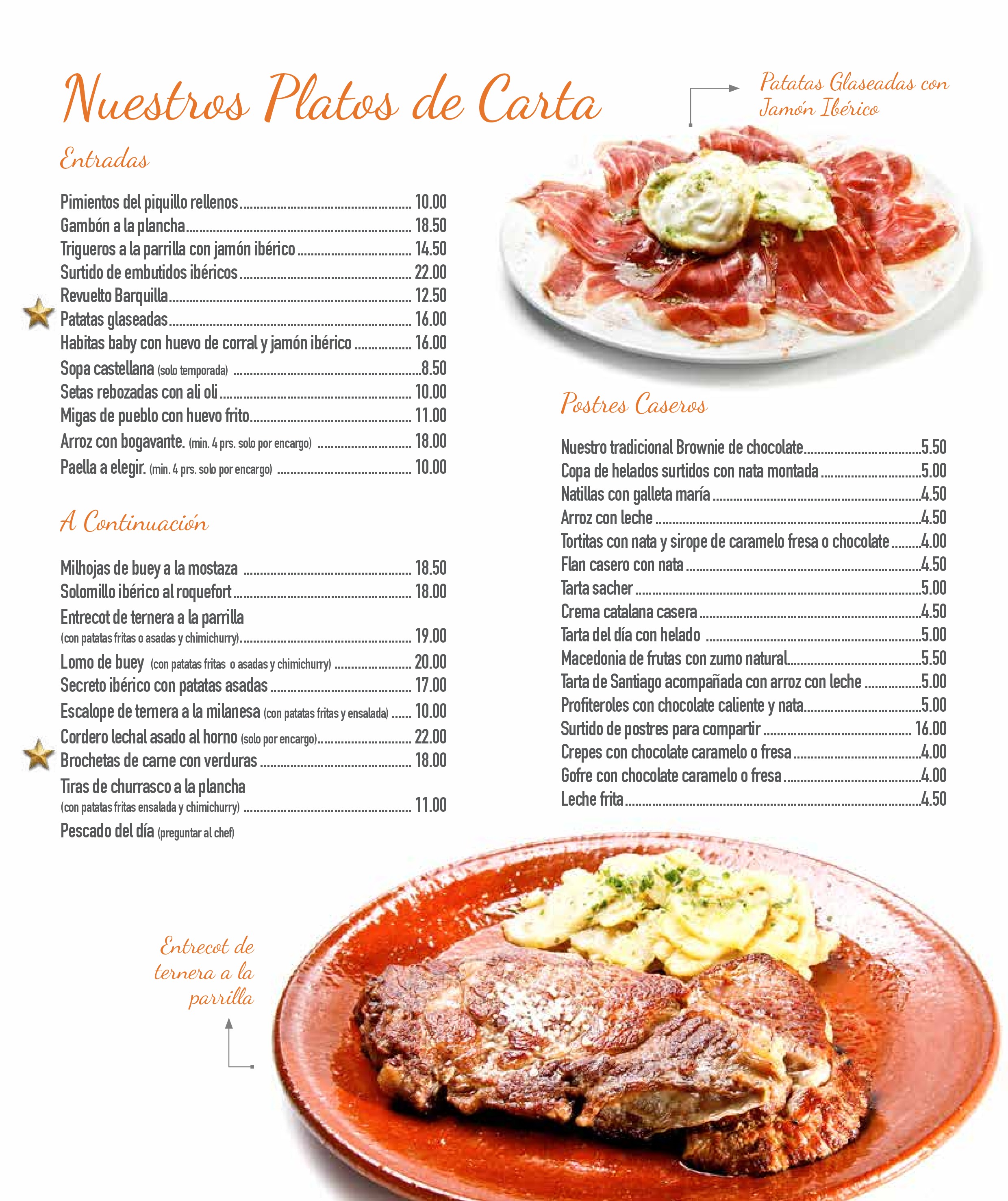  Menu Restaurante Barquilla  