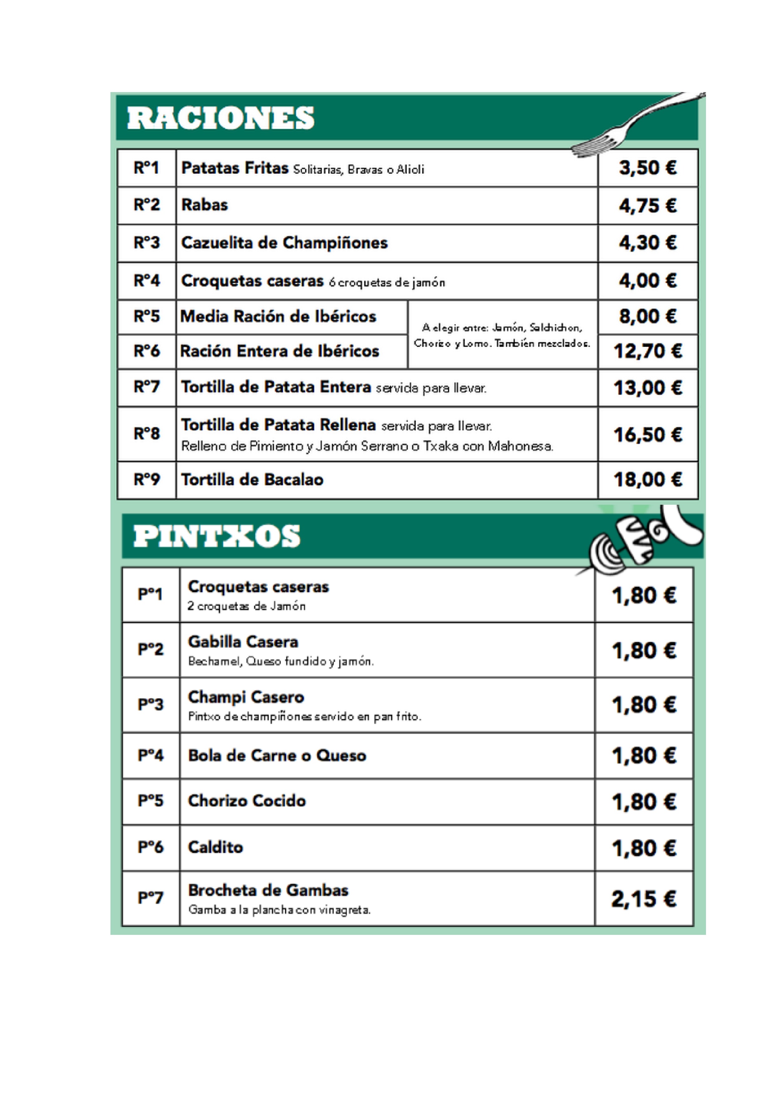  Menu Orlegi Jatetxea  