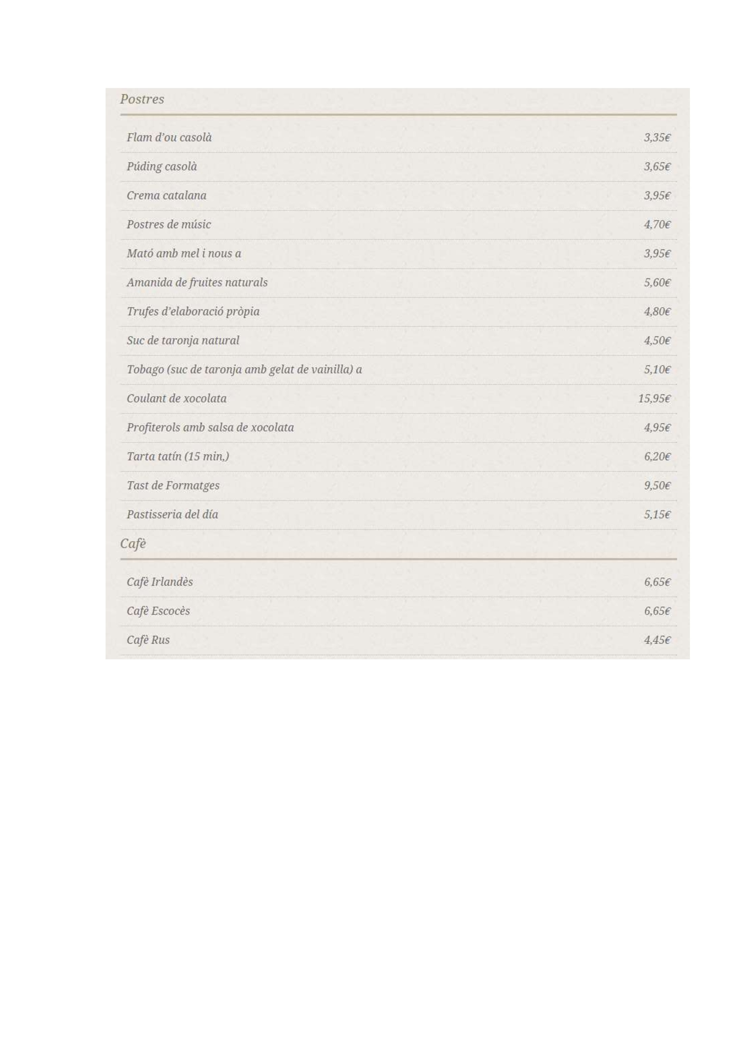  Menu Restaurant Sant Antoni  