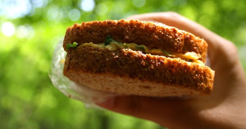 Sandwich especial con hummus