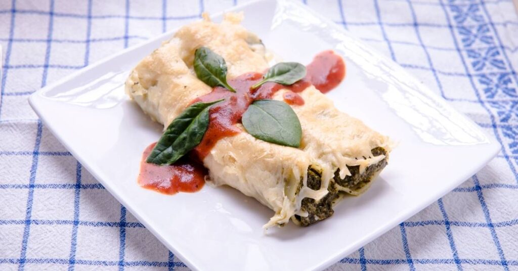 Receta: Canelones de setas con bechamel