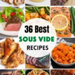 ¡Las mejores recetas al vacío para desayunos, cenas, postres y preparación de comidas perfectos! Ya sea que esté cocinando bistec, pollo, cerdo, pescado, huevos o verduras al vacío, tenemos algo para todos. ¡Con estas 36 recetas al vacío sencillas e infalibles, preparará comidas con calidad de restaurante que encantarán a toda la familia! #RecetasSousVide #MejoresRecetasSousVide #SousVide