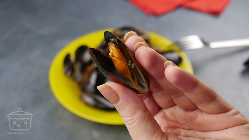 mejillones hervidos