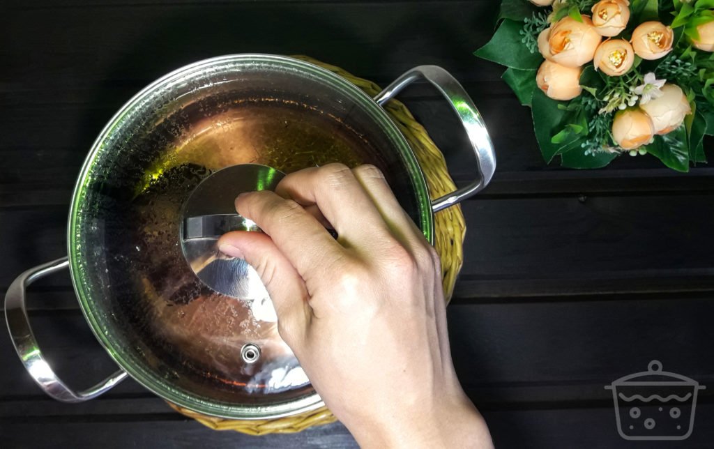 hervir el agua con remolacha