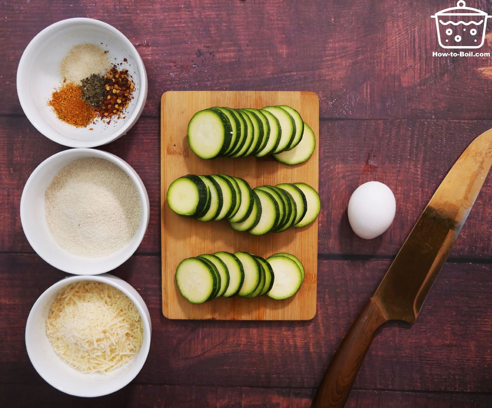 ingredientes para calabacín al horno