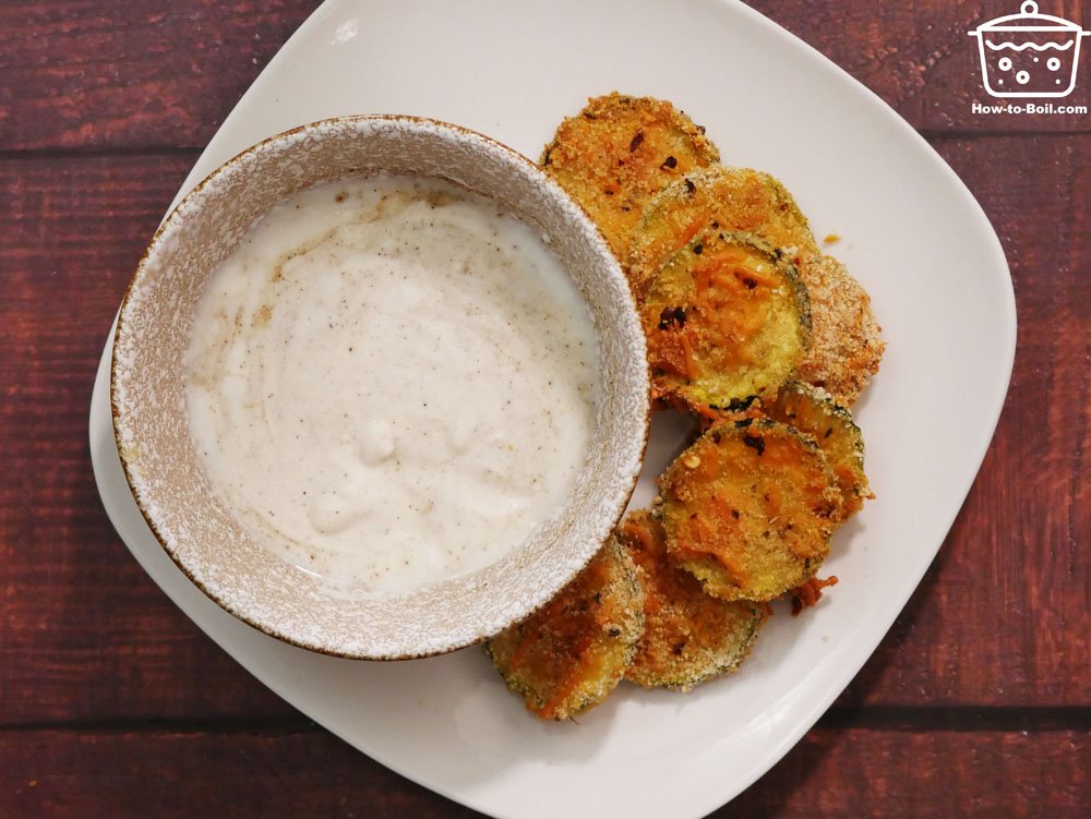 calabacín al horno con yogurt griego
