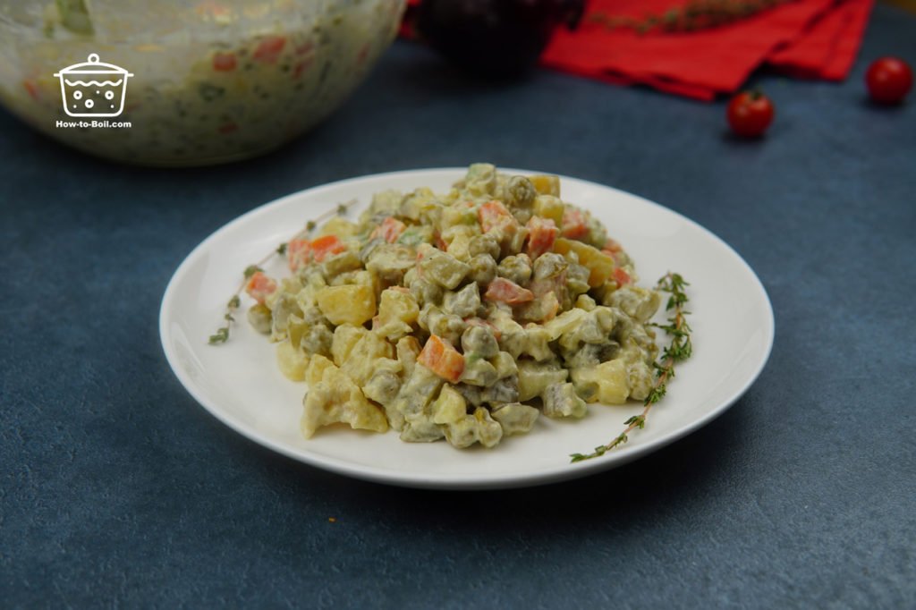 ensalada vegetariana olivier