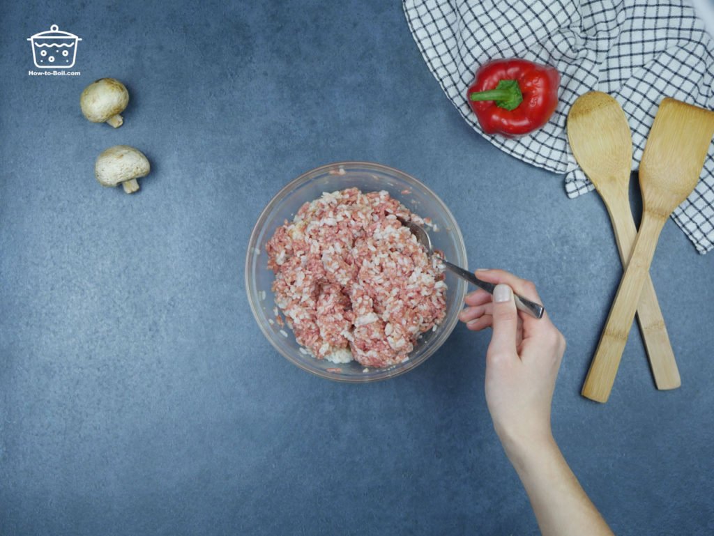 carne molida con arroz