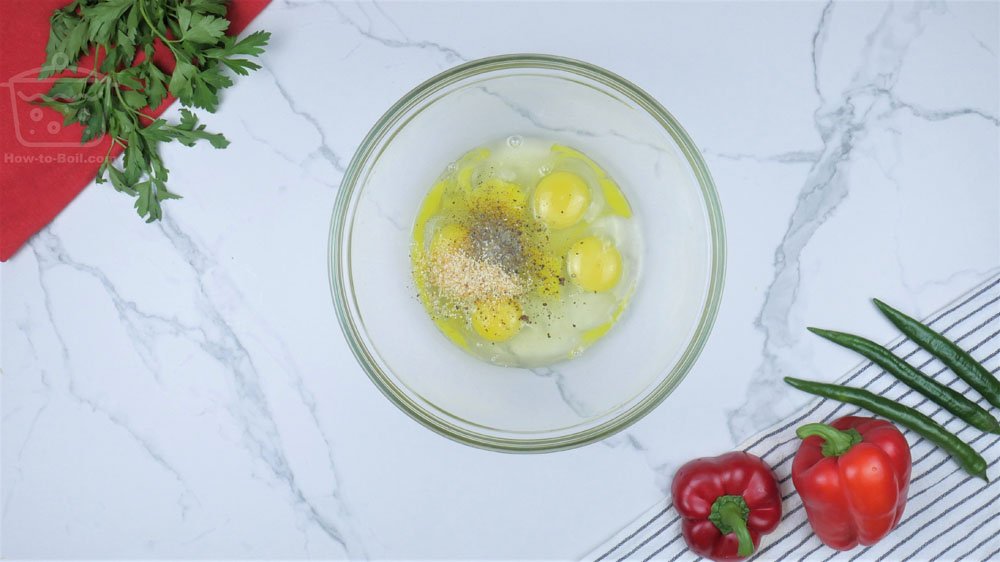 huevos crudos con pimienta y sal