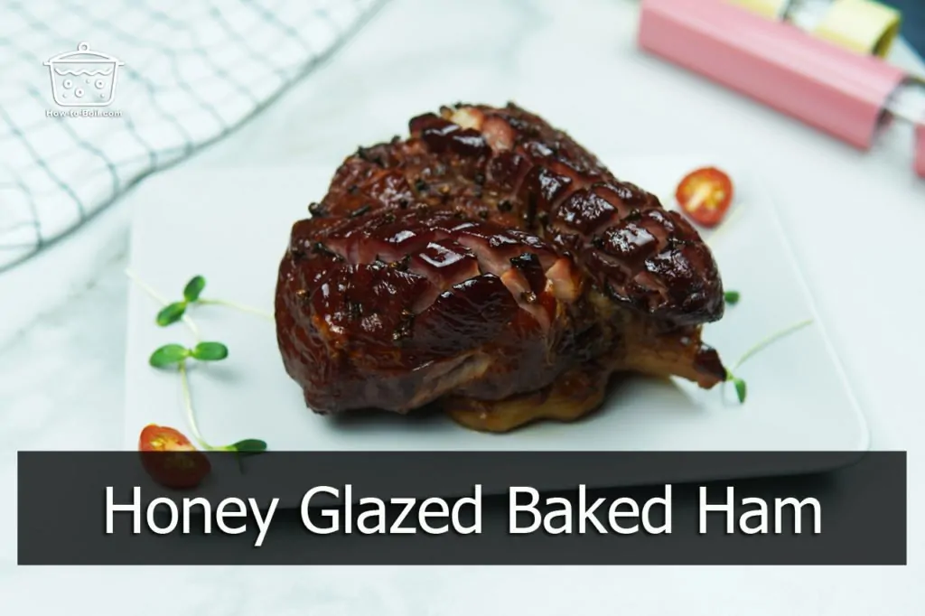 jamón al horno glaseado con miel